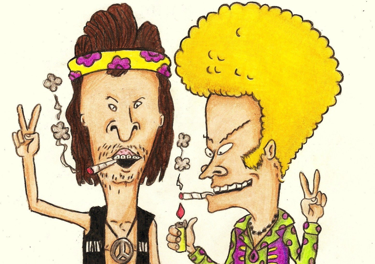 hippie, 720P, MTV, Beavis and butthead, HD Wallpaper