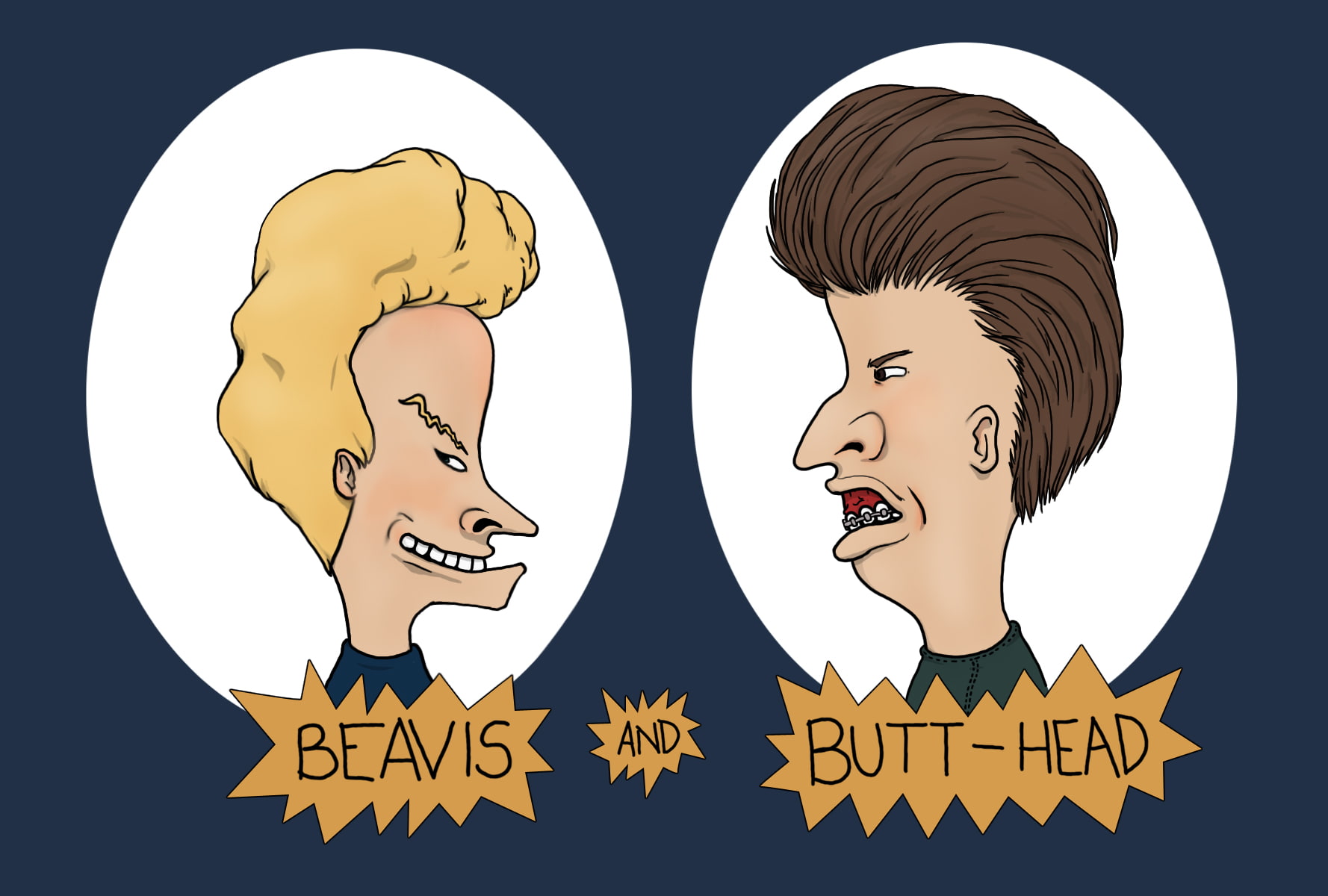 720P, beavis, butthead, HD Wallpaper