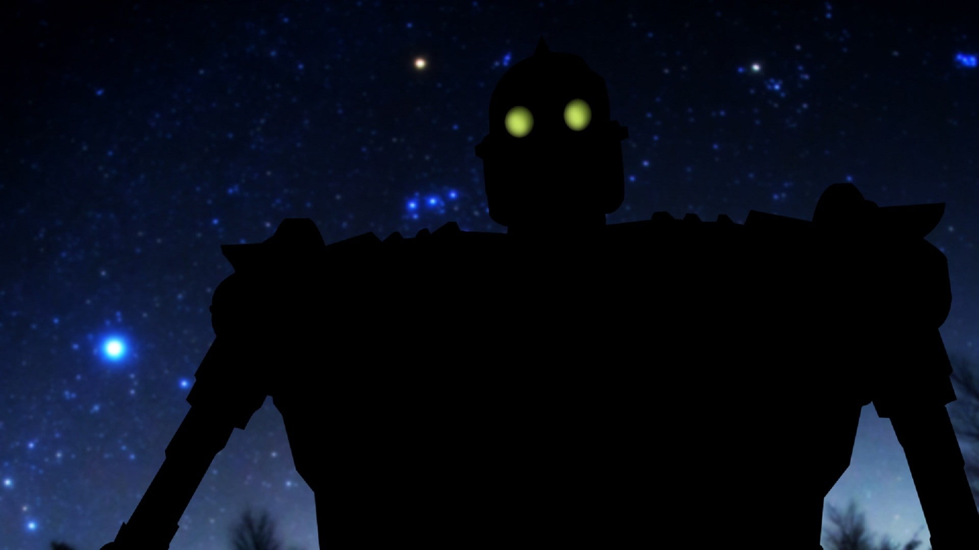 photography themes, robot, obscured face, waist up, real people, stars, technology, outdoors, portrait, standing, men, night, 1080P, nature, rear view, HD Wallpaper