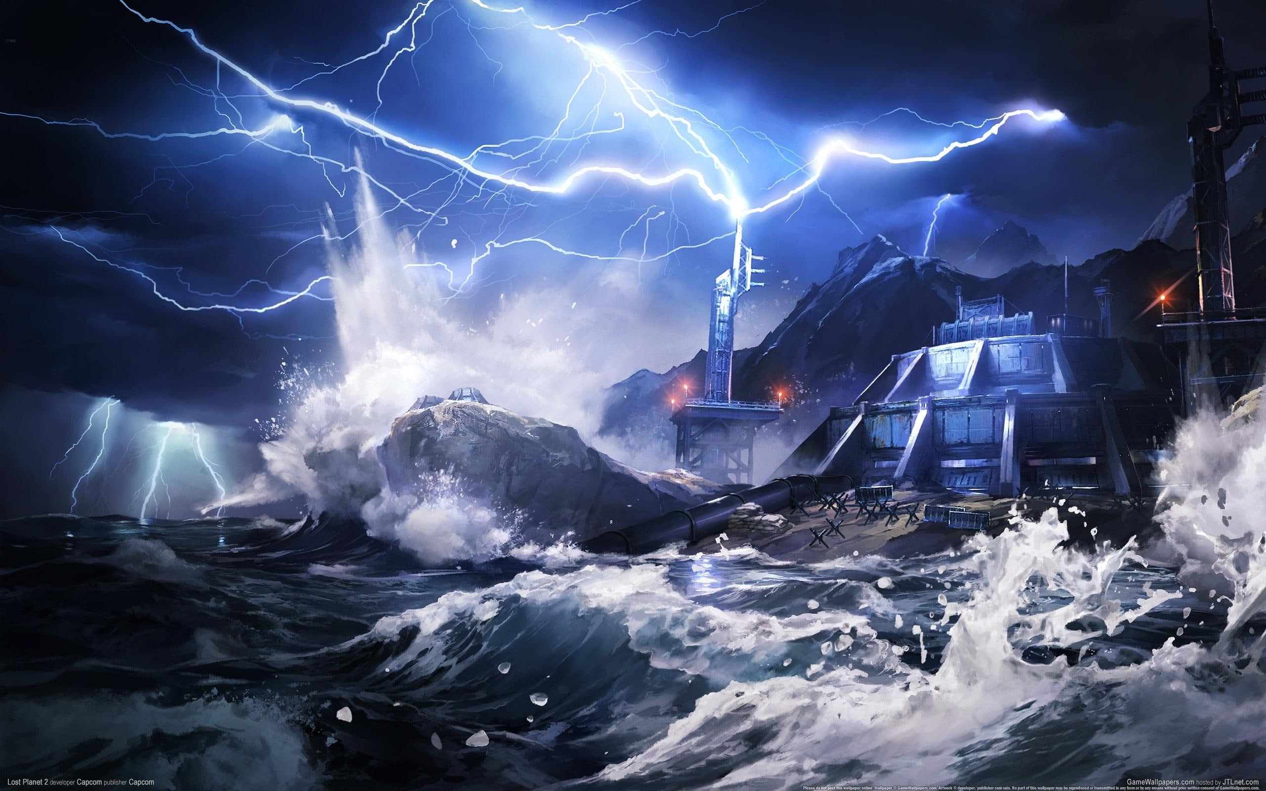 lost, games, 2K, planet, lost planet, storm, HD Wallpaper