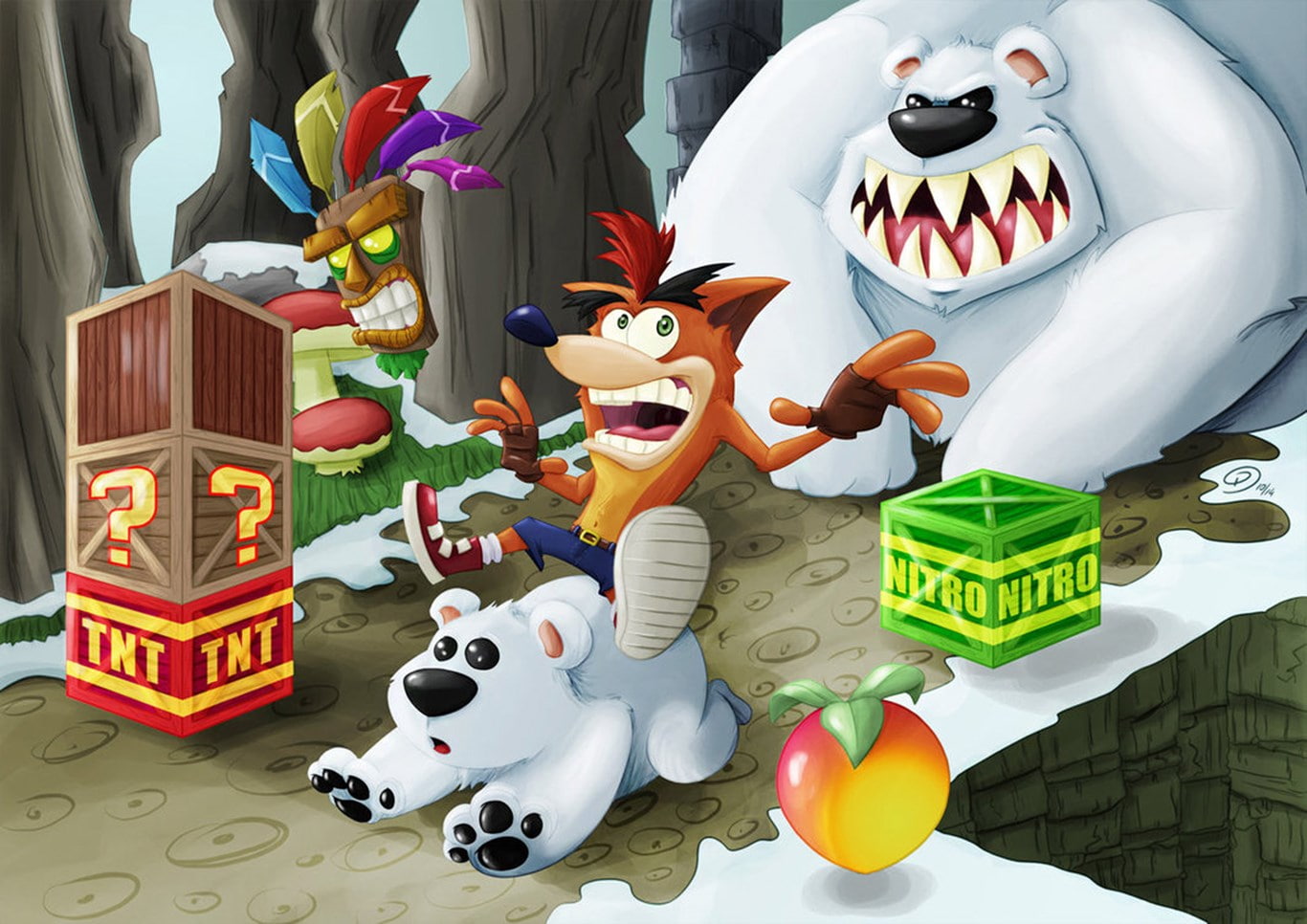 crash bandicoot, 720P, HD Wallpaper