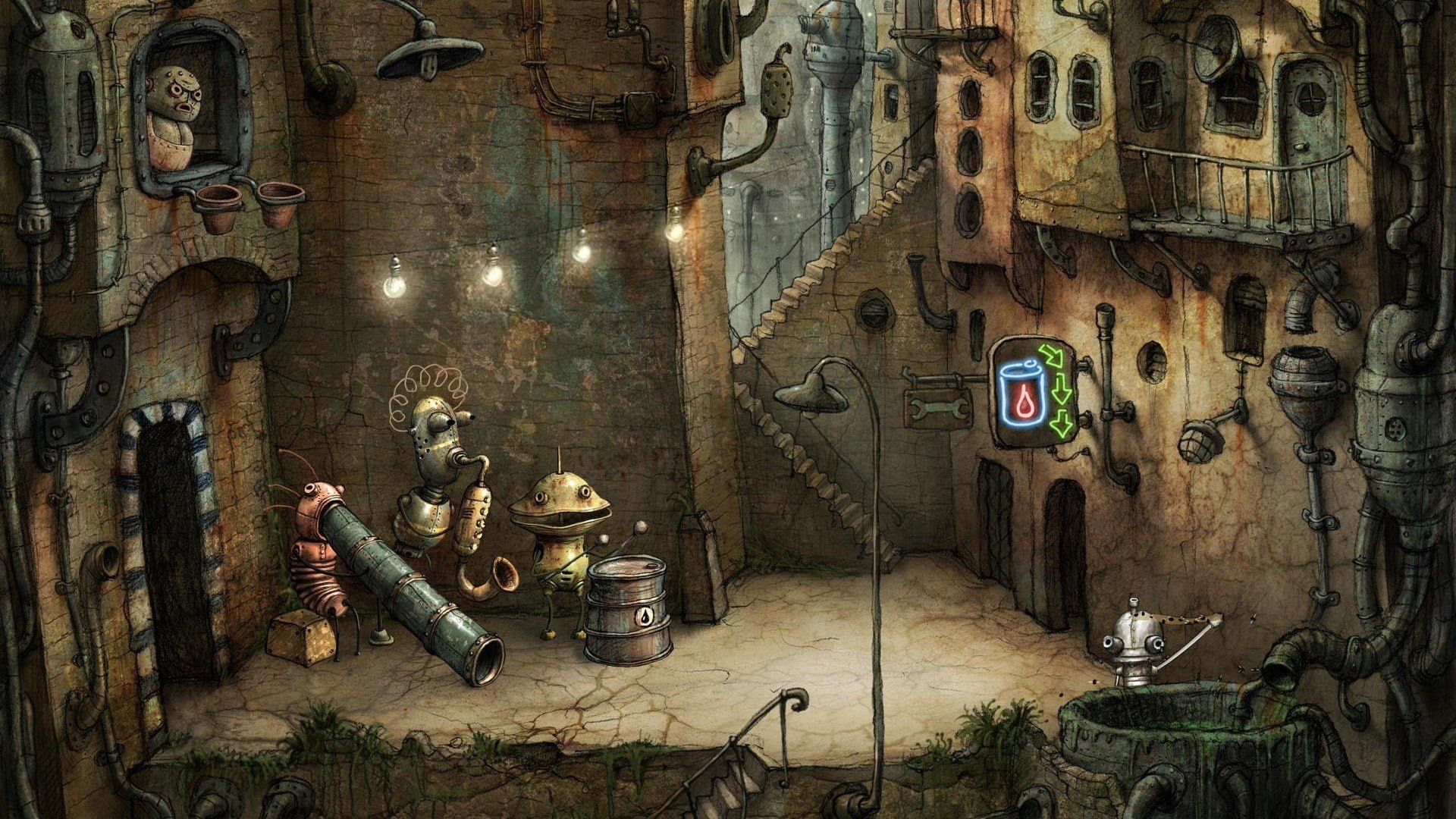 Video Game, Machinarium, 1080P, Puzzle, HD Wallpaper
