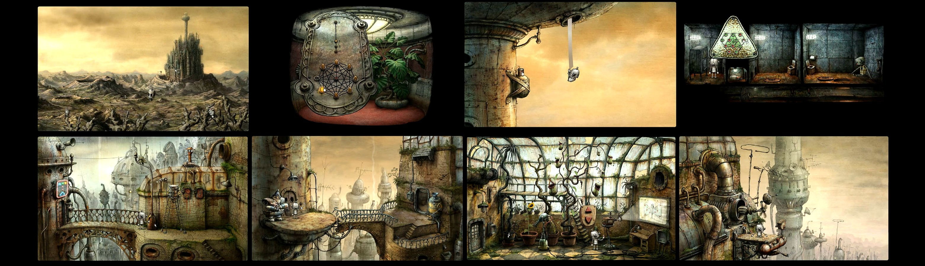graphic, adventure, point and click, machinarium, steampunk, robot, sci fi, family, puzzle, 2K, HD Wallpaper