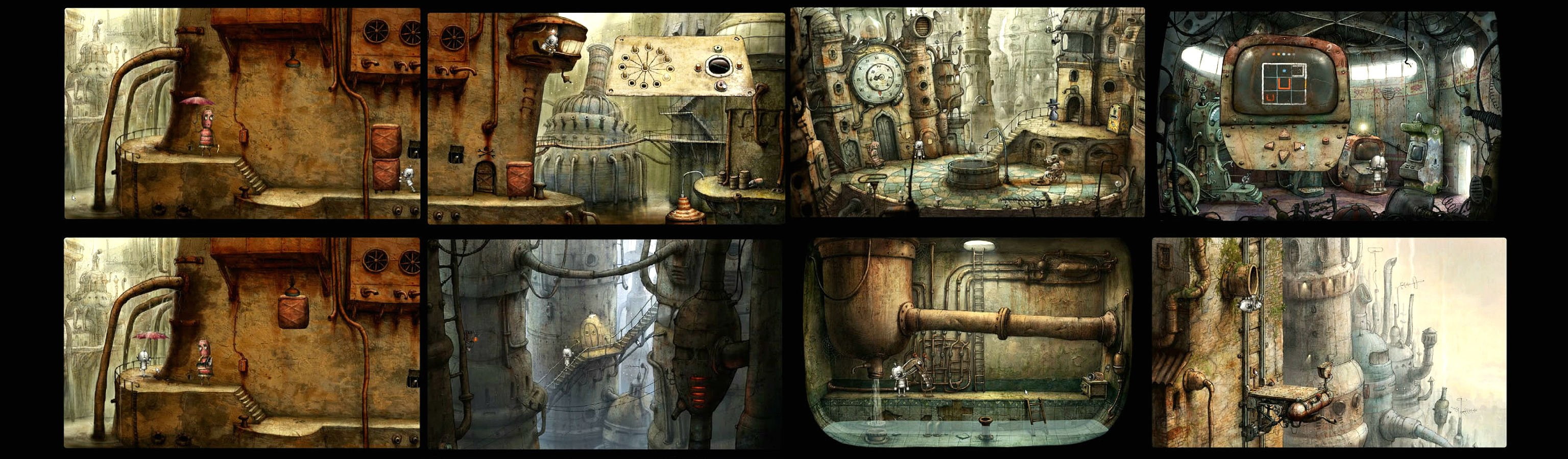 adventure, graphic, point and click, 2K, steampunk, family, robot, machinarium, puzzle, sci fi, HD Wallpaper