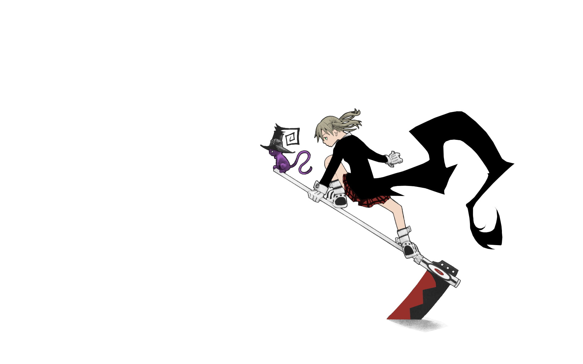 white background, anime, Soul Eater, 1080P, HD Wallpaper
