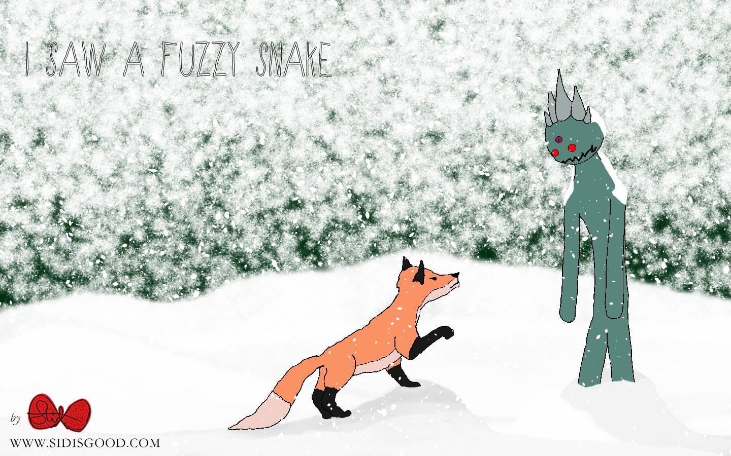 snowman, snake, cold temperature, saw, nature, fox, fuzzy, warm clothing, day, domestic animals, winter, canine, snow, no people, holiday, illustration, HD Wallpaper