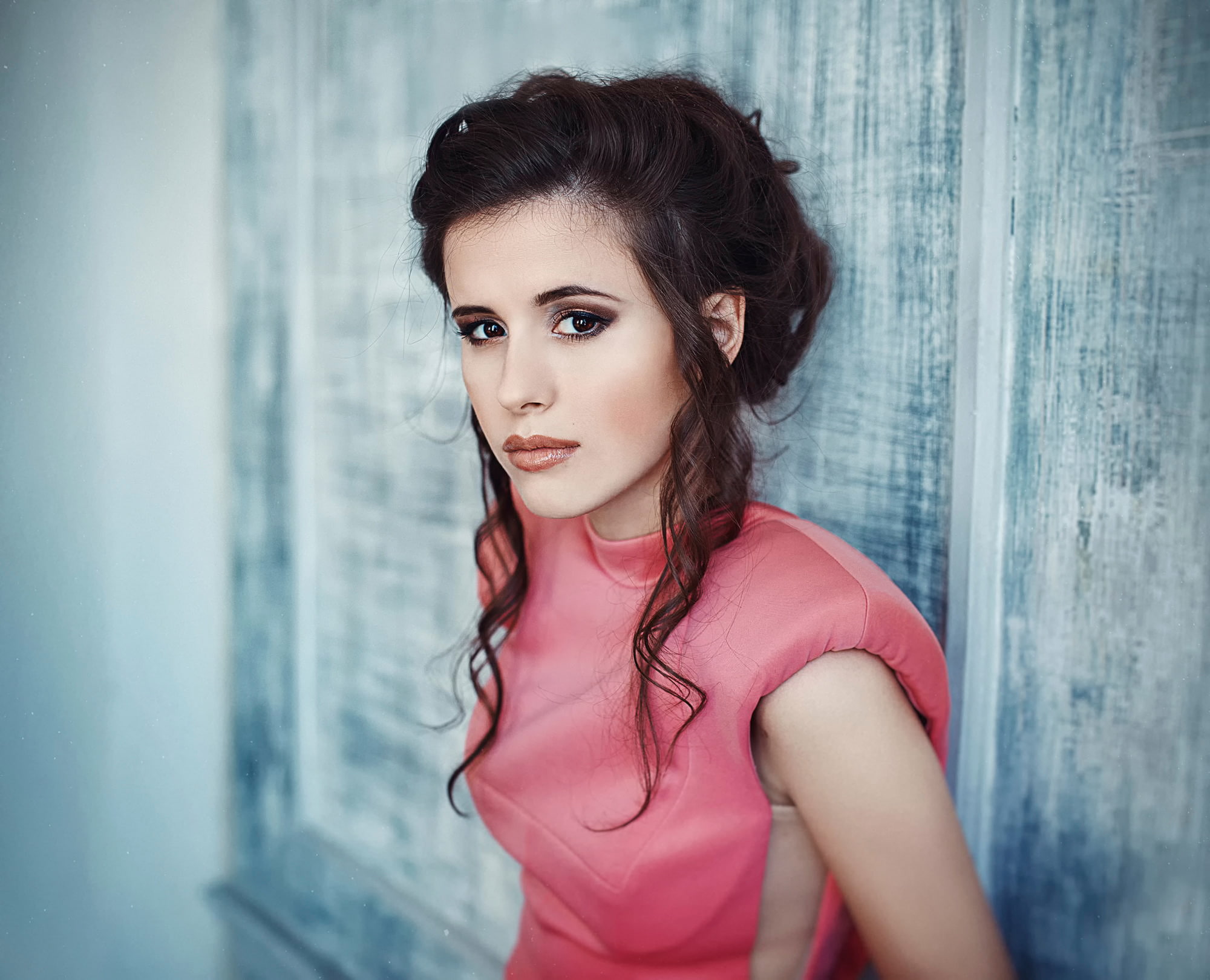portrait, Elvira T, look, brown-eyed, 1080P, HD Wallpaper