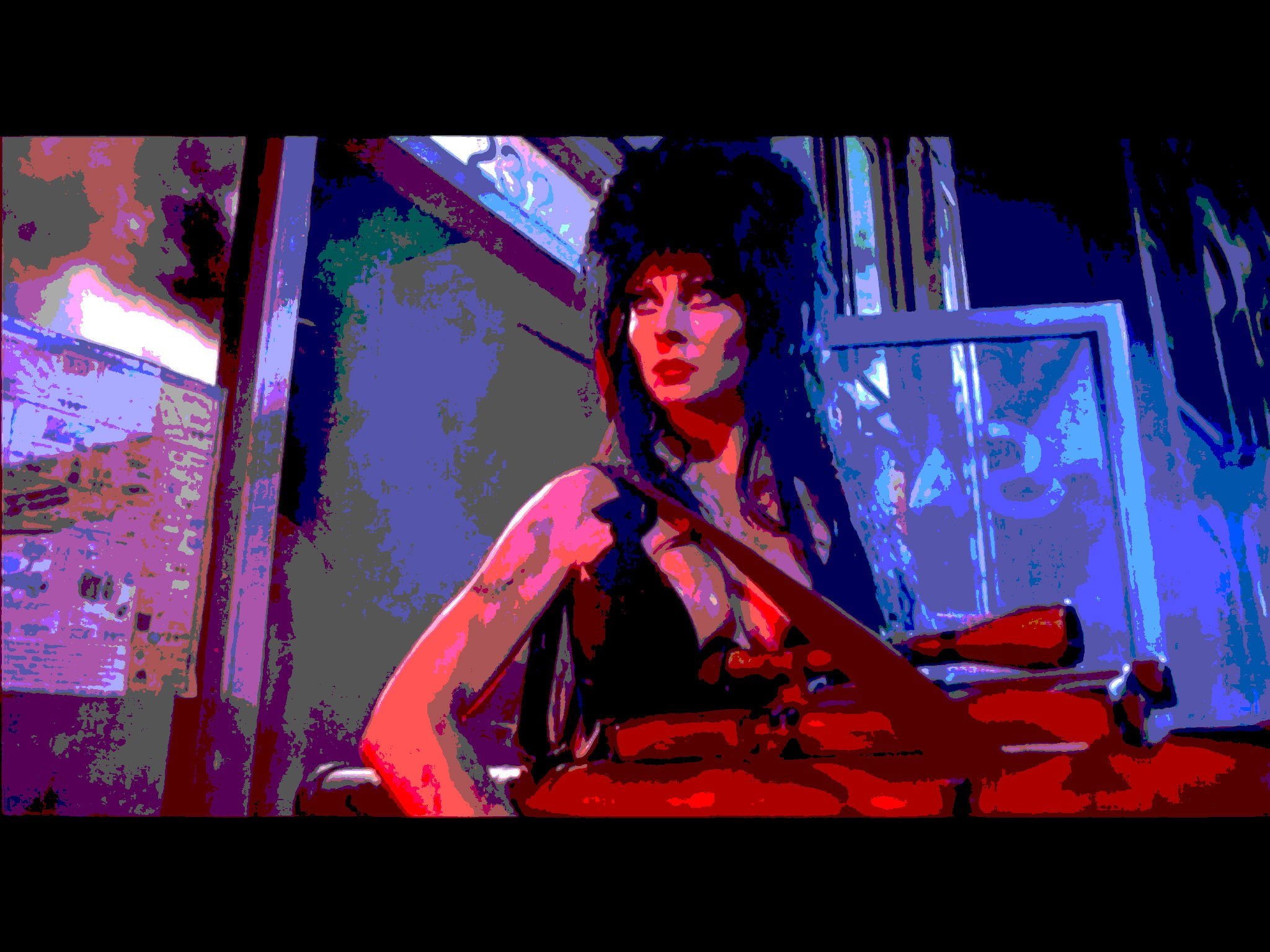 halloween, sexy, gun, elvira, 1080P, dar4k, babe, weapon, HD Wallpaper