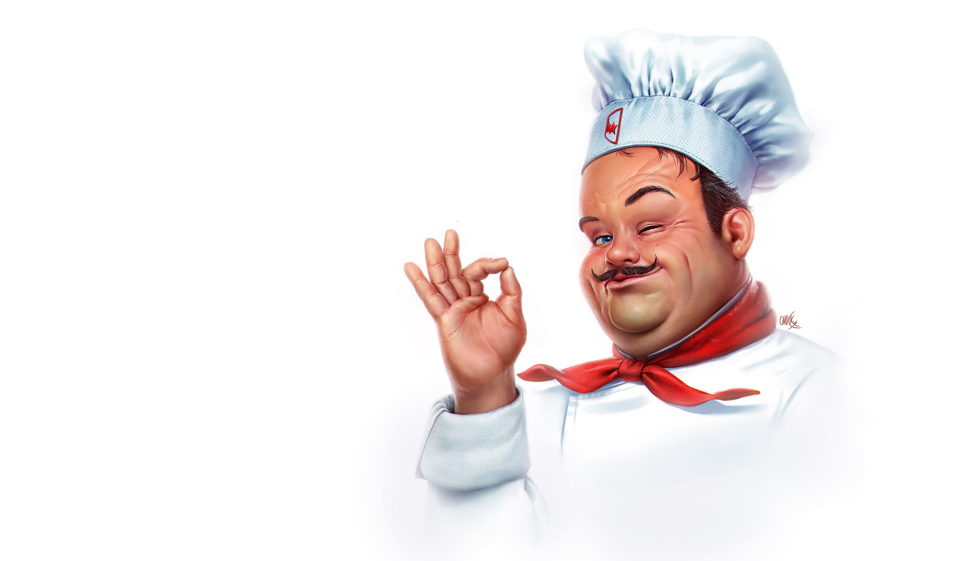 mood, Starburns Industries logo, Smak, chef, 2K, Ricardo Chucky, art, cook, HD Wallpaper