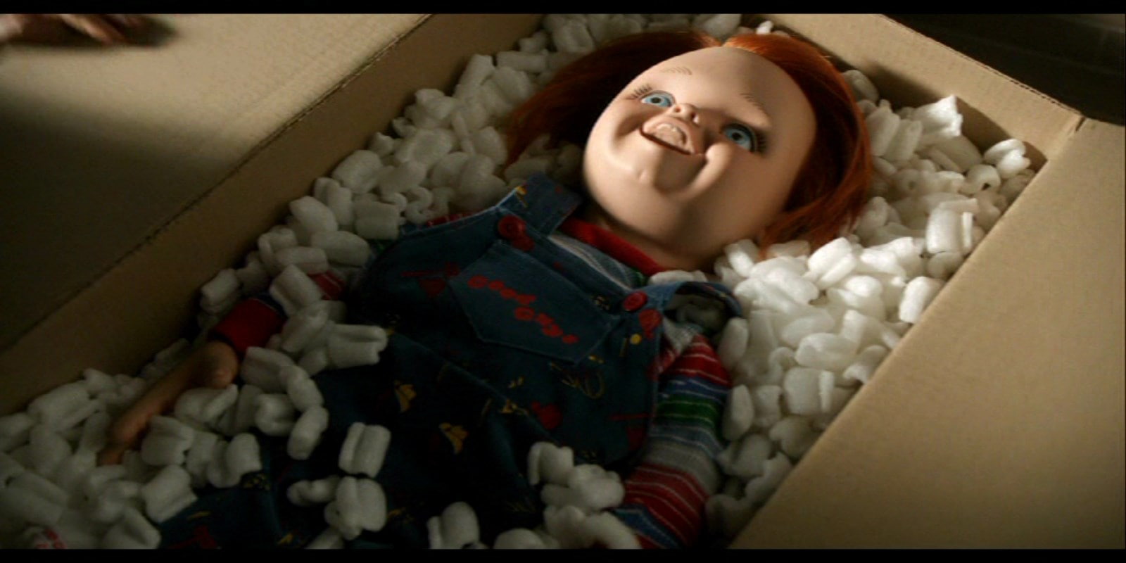 emotion, young, curse of chucky, indoors, baby, portrait, smiling, bed, offspring, innocence, childhood, females, one person, happiness, child, 720P, high angle view, HD Wallpaper