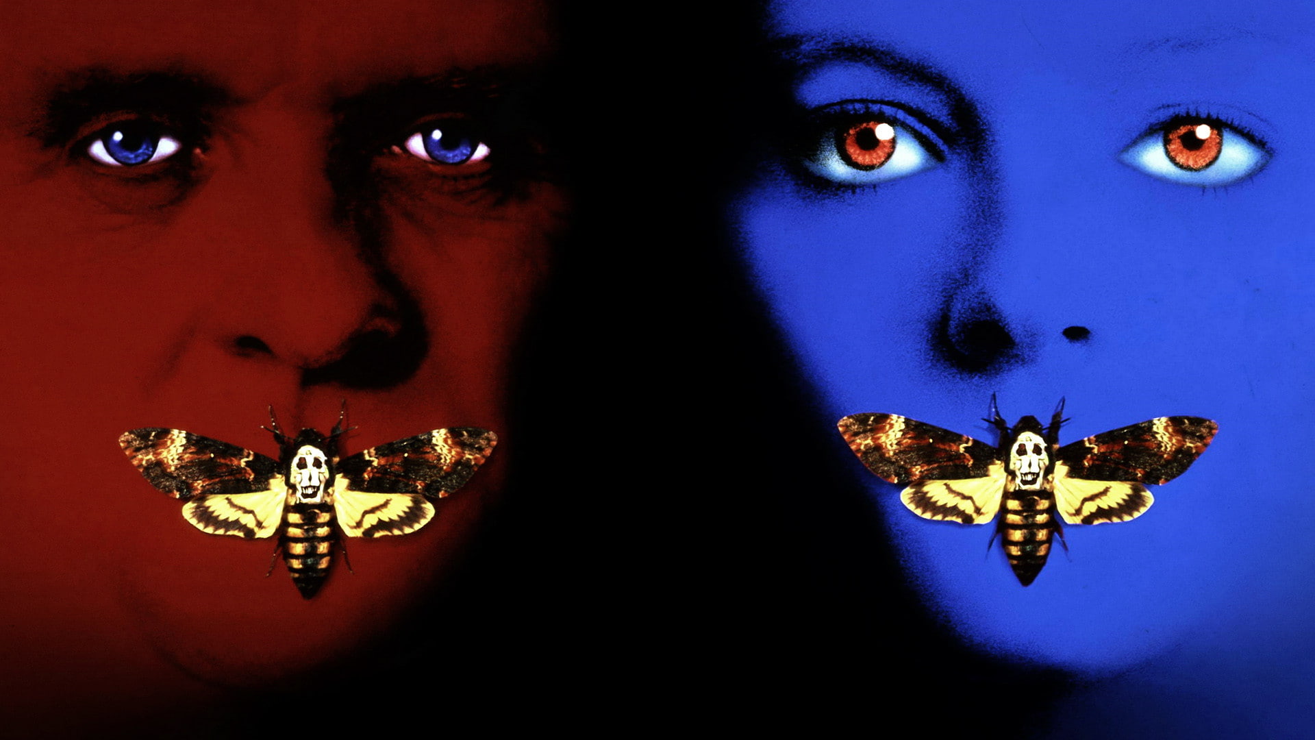 silence, lambs, poster, drama, dark, butterfly, 1080P, psychedelic, thriller, HD Wallpaper