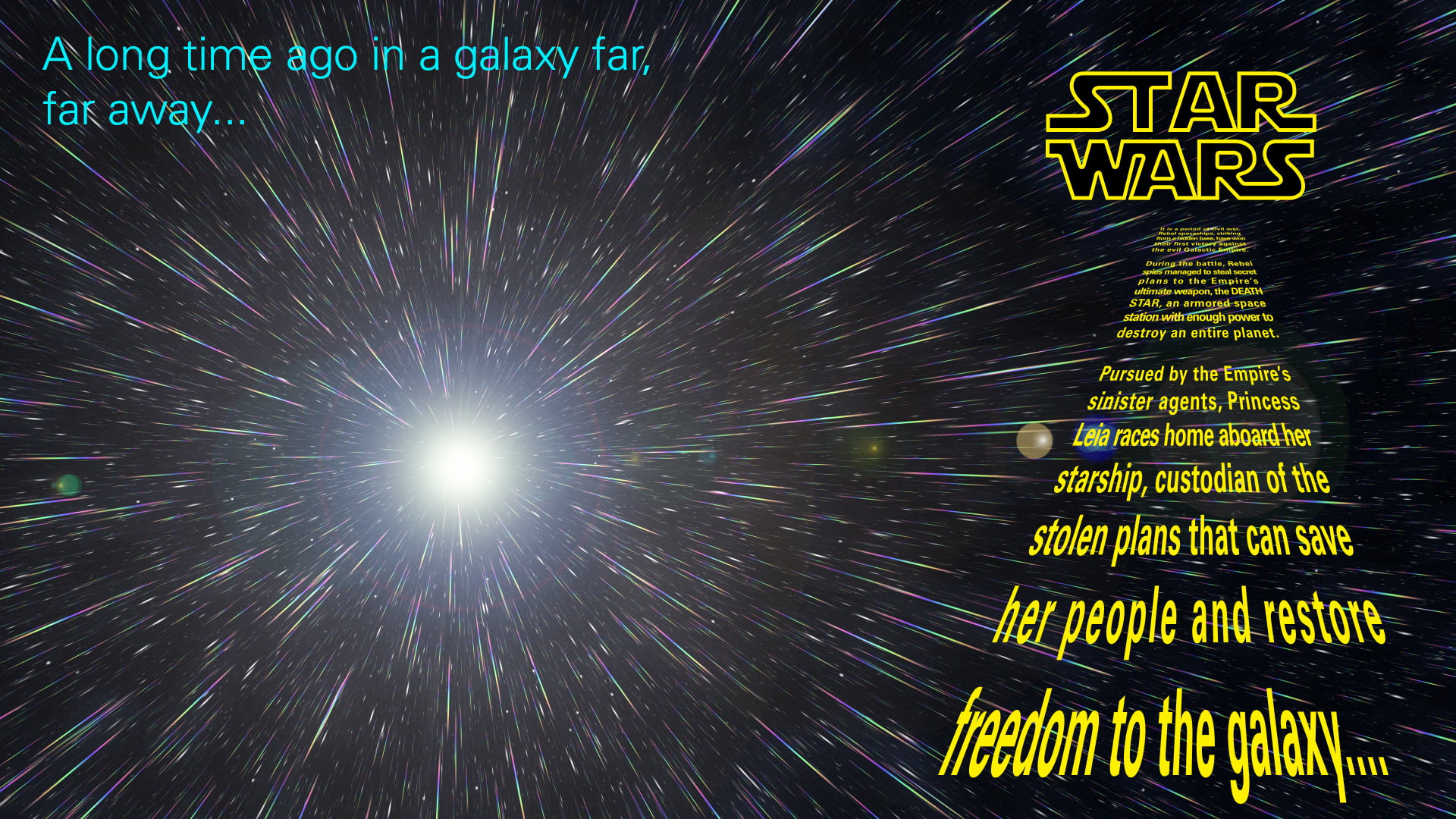 1080P, science fiction, A New Hope, movies, Star Wars, stars, HD Wallpaper