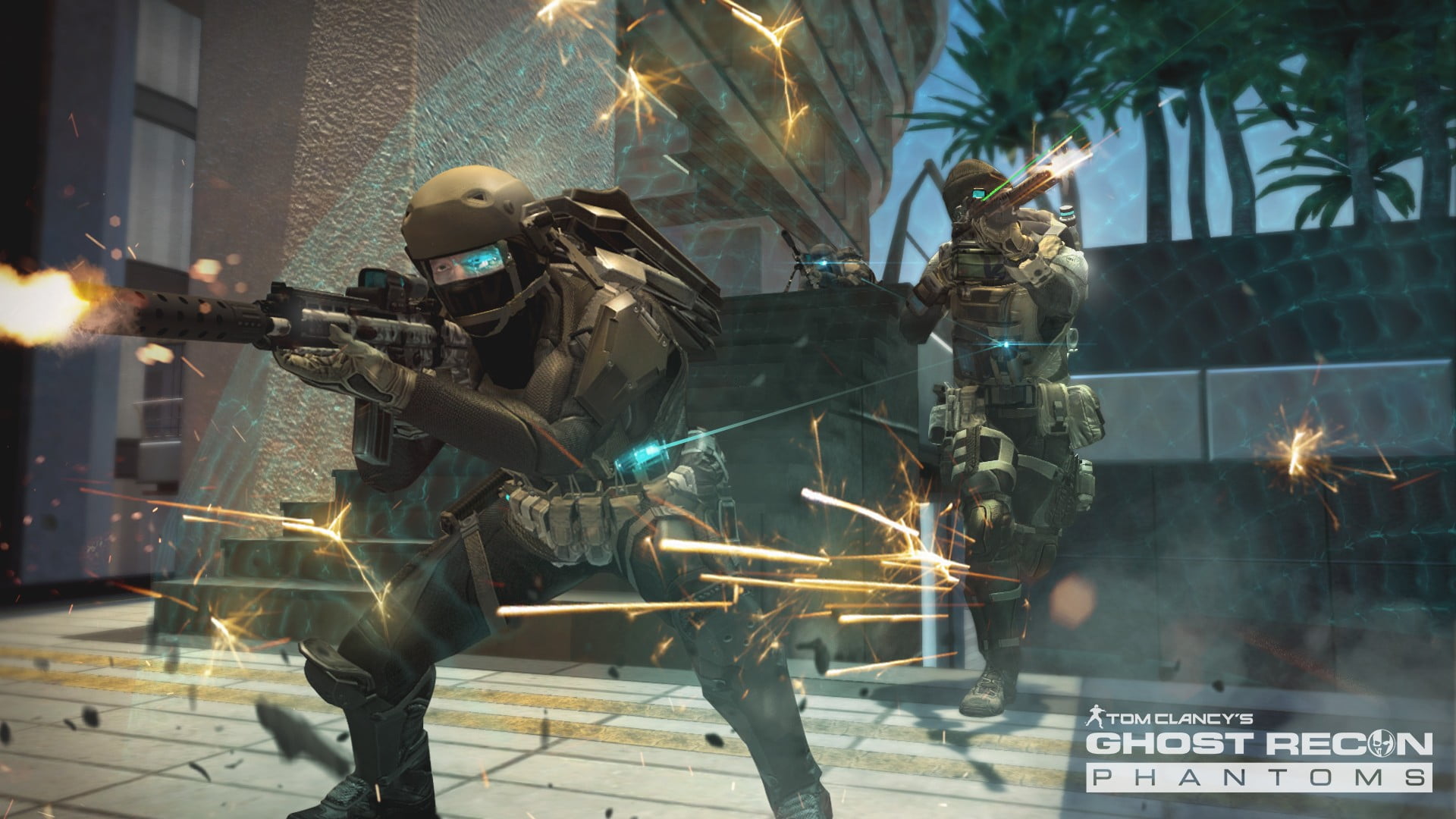government, Tom Clancys Ghost Recon, aggression, Ghost Recon, city, safety, men, protection, uniform, warning sign, video games, car, gun, technology, security, HD Wallpaper