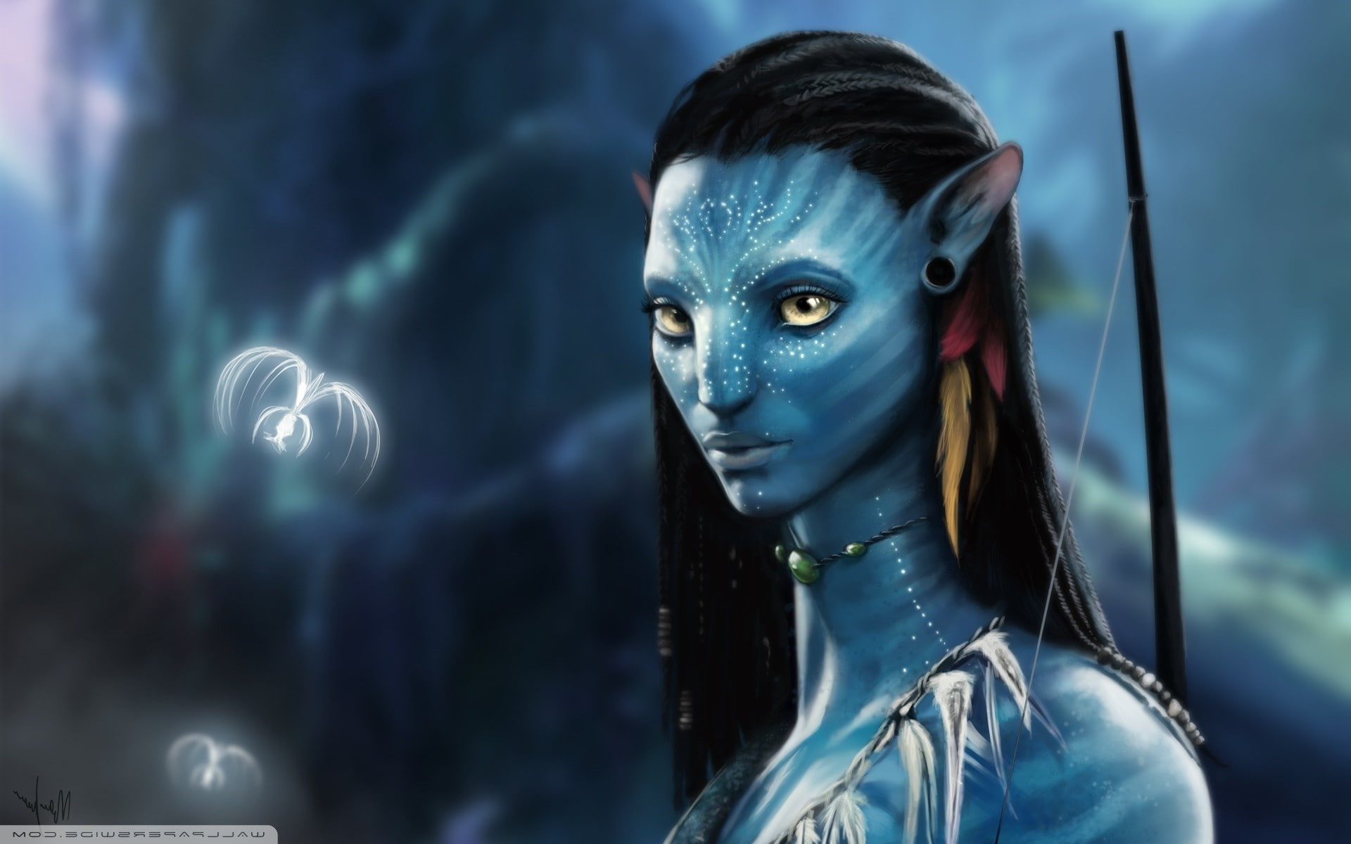 movies, 1080P, Avatar, Neytiri, HD Wallpaper