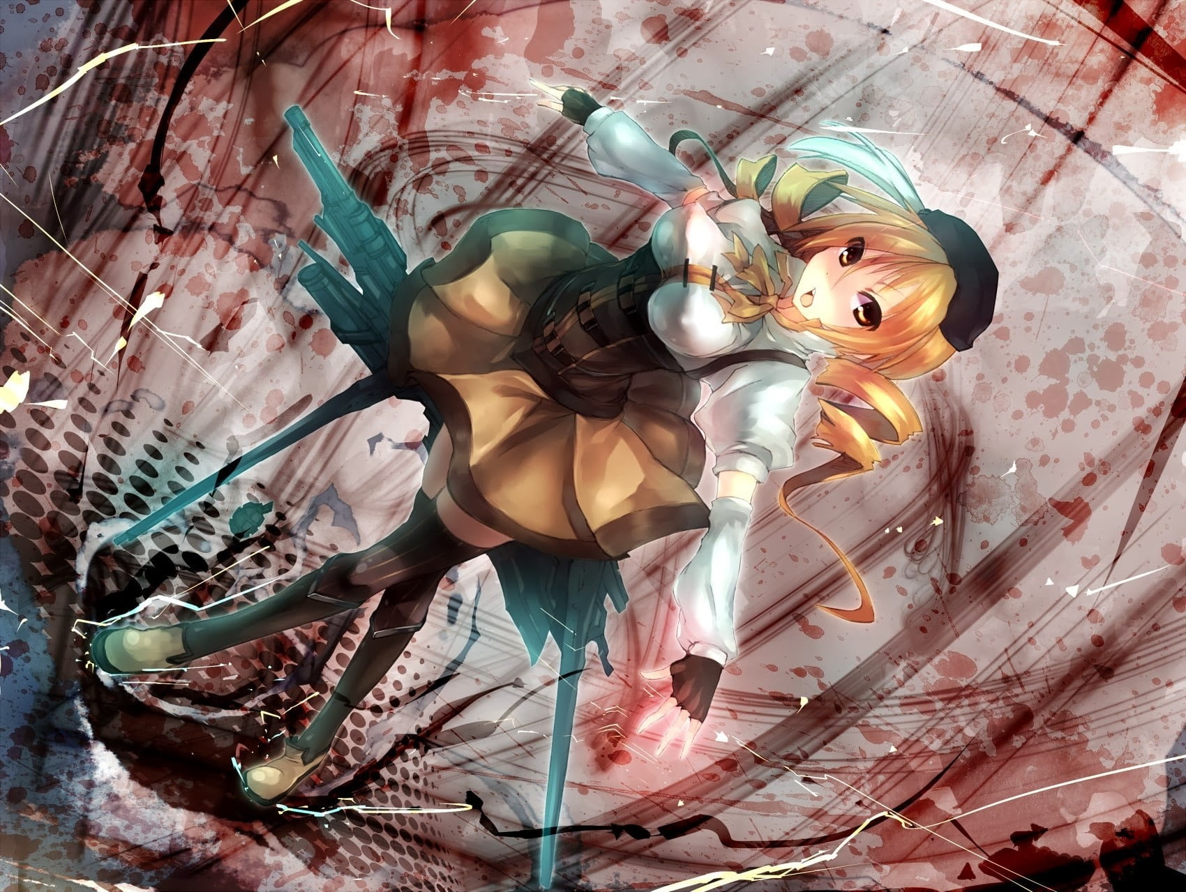 female likeness, human representation, arts culture and entertainment, creativity, close-up, digital composite, Tomoe Mami, representation, anime girls, HD Wallpaper