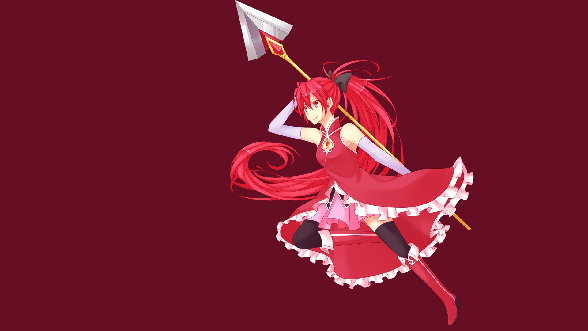 clothing, motion, indoors, studio shot, 1080P, copy space, event, young adult, ribbon - sewing item, anime, christmas, Mahou Shoujo Madoka Magica, emotion, HD Wallpaper