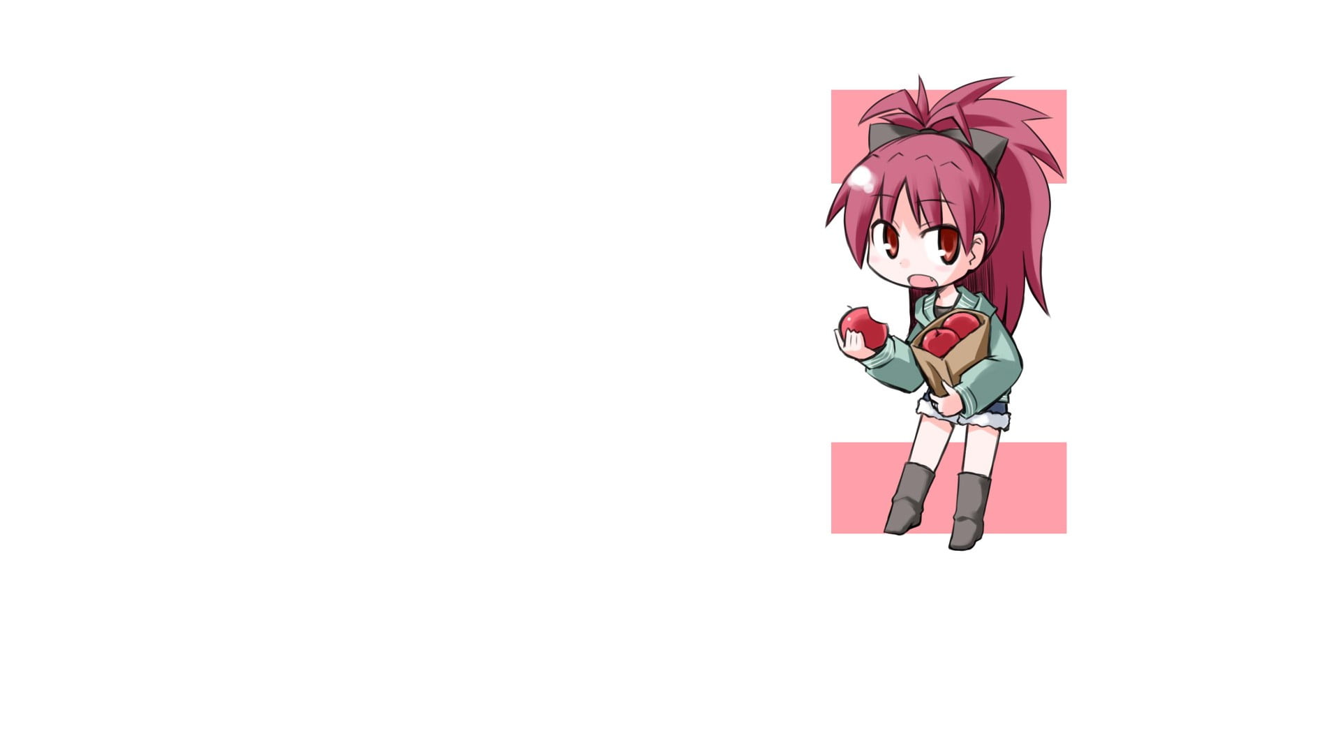red, print, 1080P, pink, waist up, minnie, cut out, holding, container, art and craft, representation, copy space, time, studio shot, Sakura Kyouko, one person, HD Wallpaper