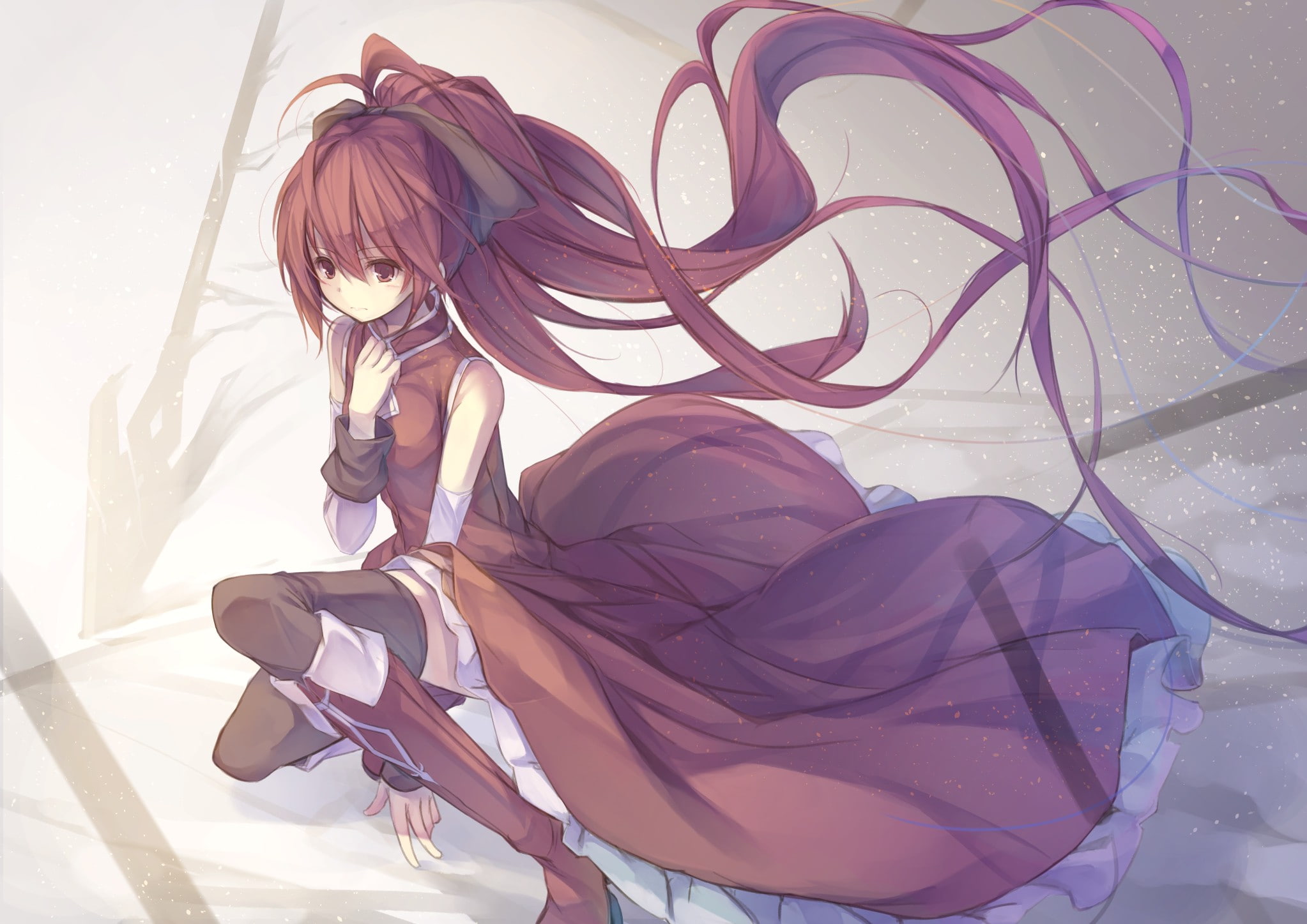 anime, Sakura Kyouko, 1080P, Mahou Shoujo Madoka Magica, anime girls, HD Wallpaper