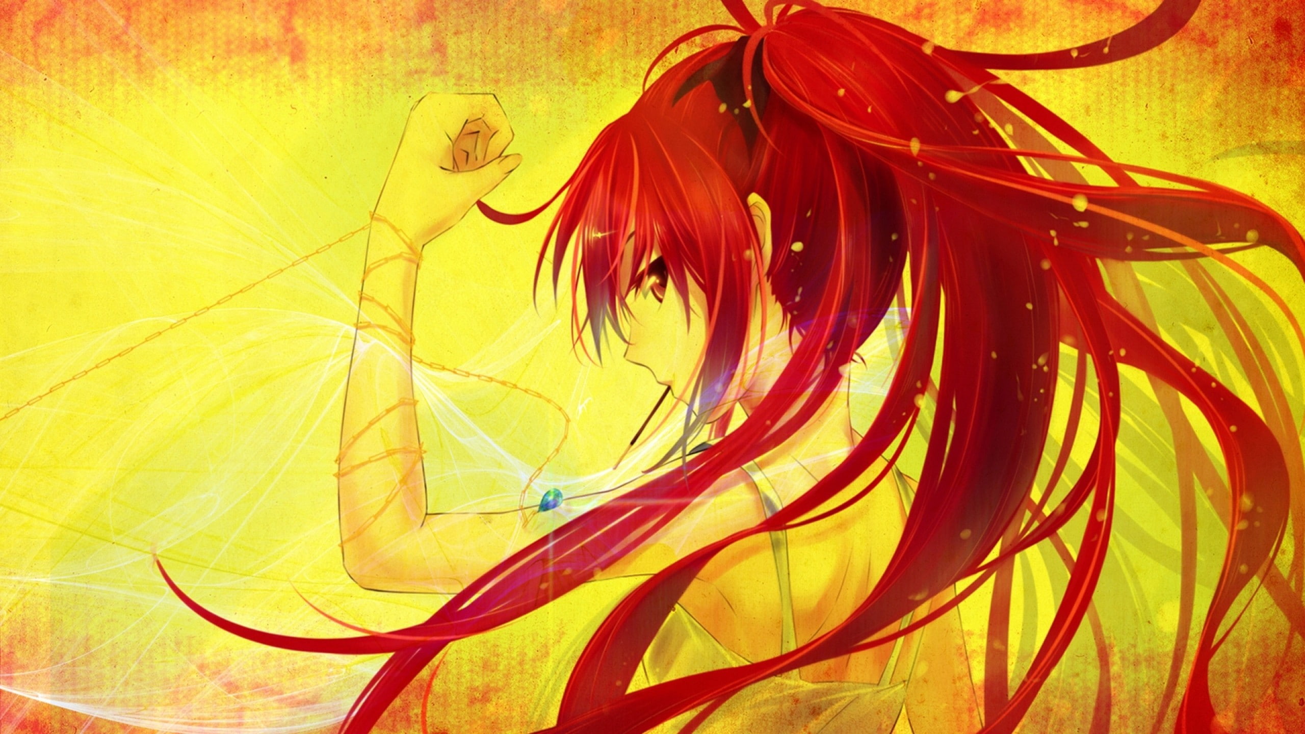 2K, Mahou Shoujo Madoka Magica, fantasy art, Sakura Kyouko, anime girls, redhead, artwork, HD Wallpaper