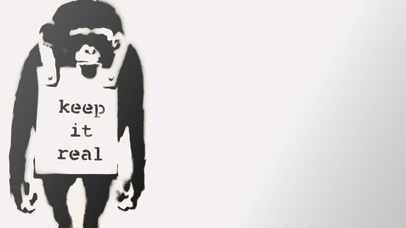 waist up, 720P, text, one person, obscured face, chimpanzees, depression - sadness, front view, sadness, casual clothing, western script, overlay, indoors, HD Wallpaper