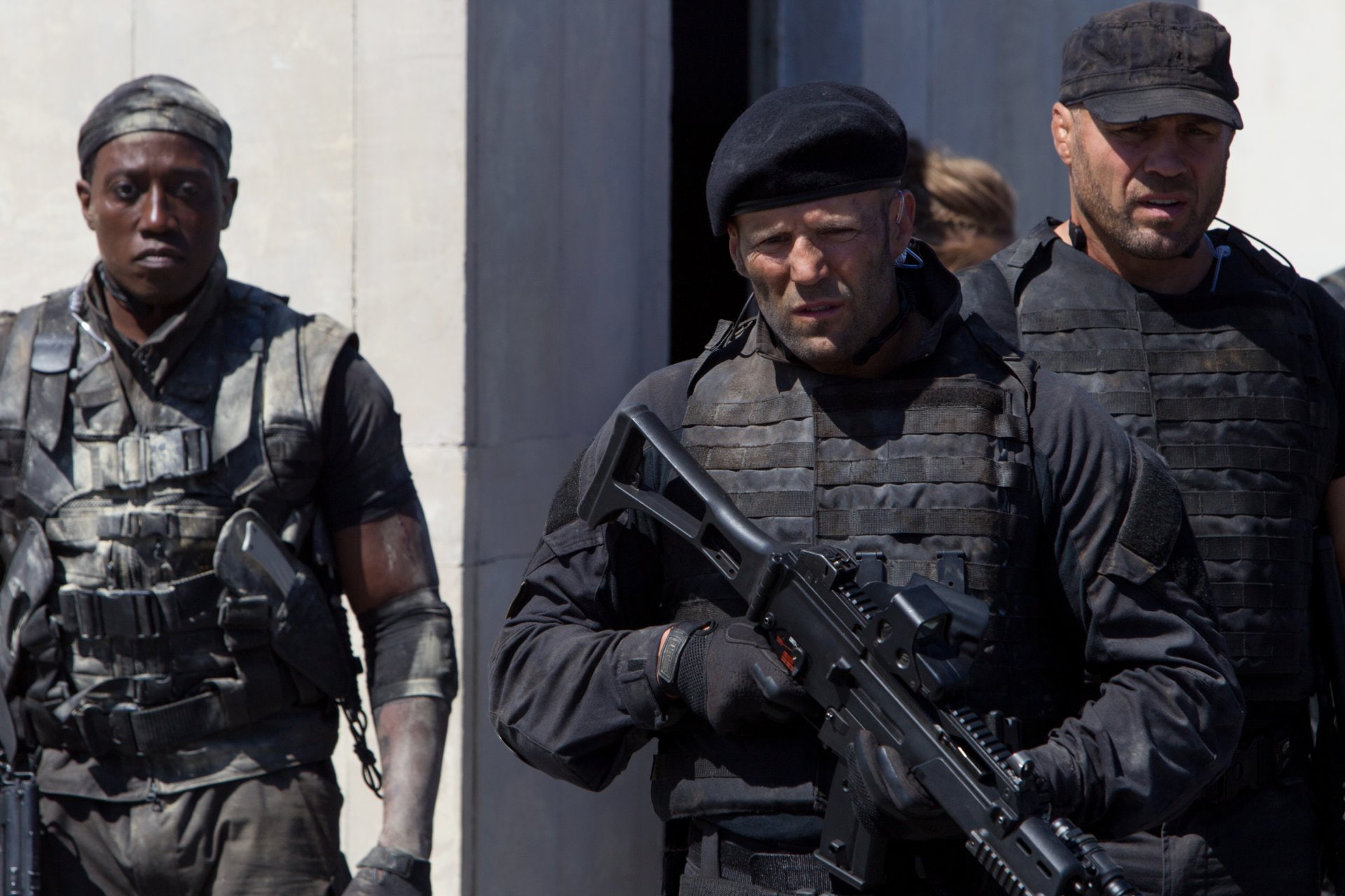 The Expendables, The Expendables 3, Doc (The Expendables), Lee Christmas, Jason Statham, Wesley Snipes, 1080P, Randy Couture, Toll Road, HD Wallpaper