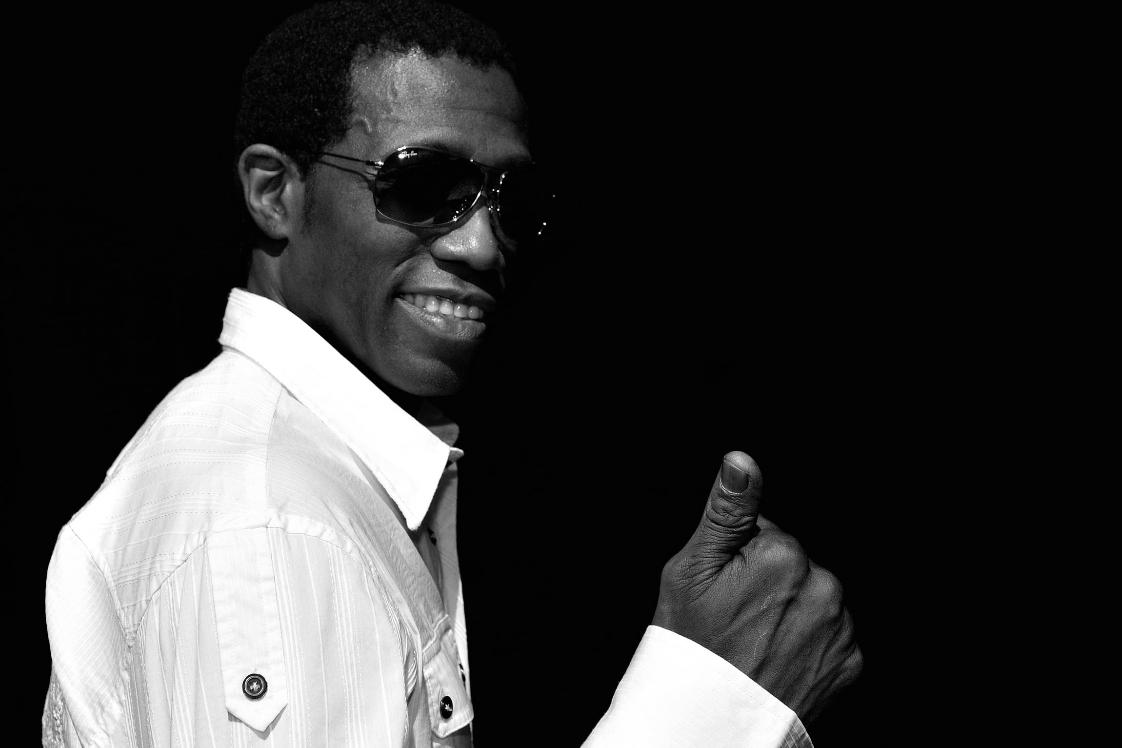 emotions, males, formalwear, sunglasses, portrait, black Background, mid adult, white, black white, black Color, young Adult, studio Shot, dark, headshot, HD Wallpaper