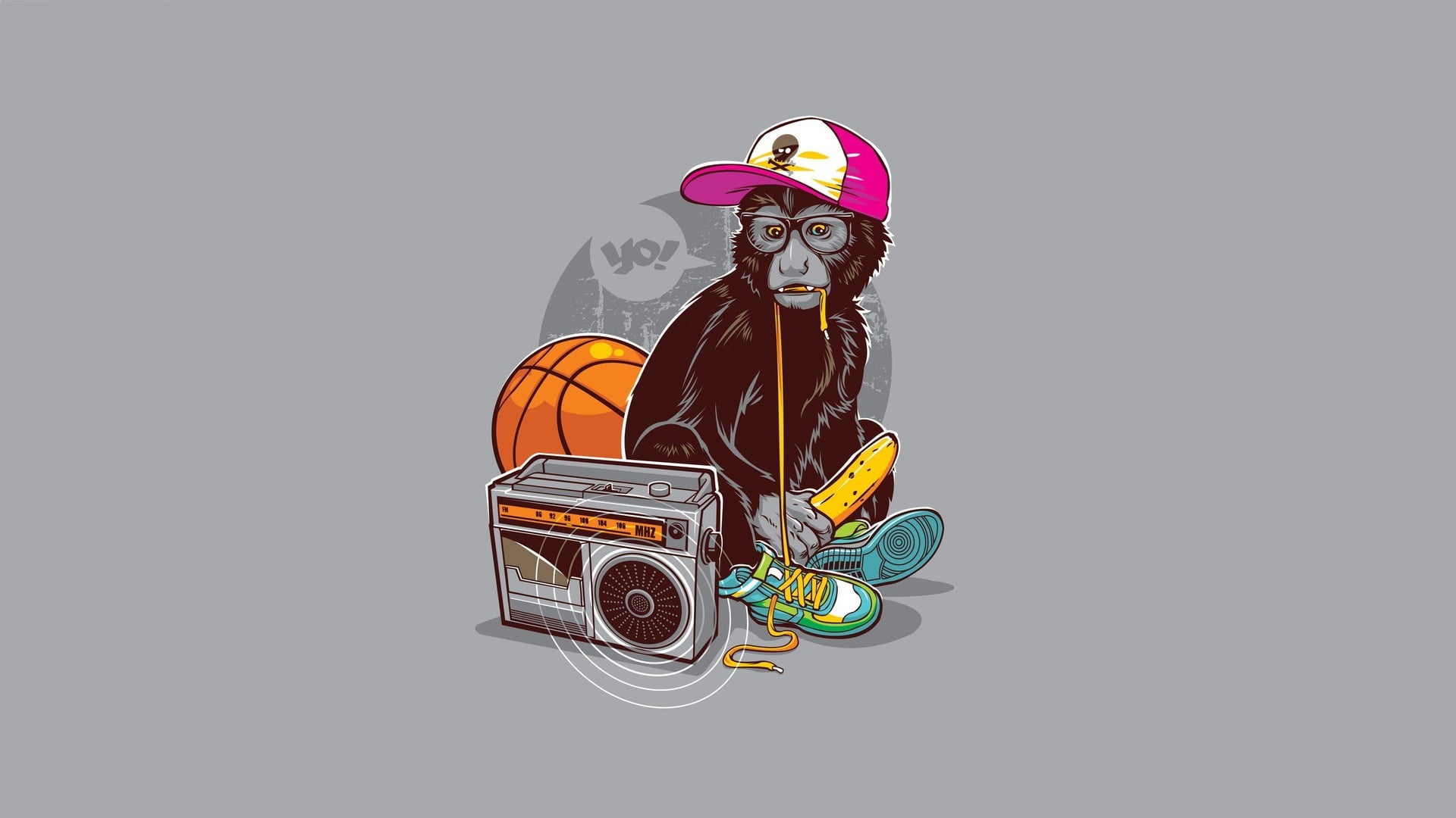 backgrounds, clothing, studio shot, disco, retro Styled, computer Graphic, females, arts culture and entertainment, black, headphones, cap, nightlife, playing, HD Wallpaper