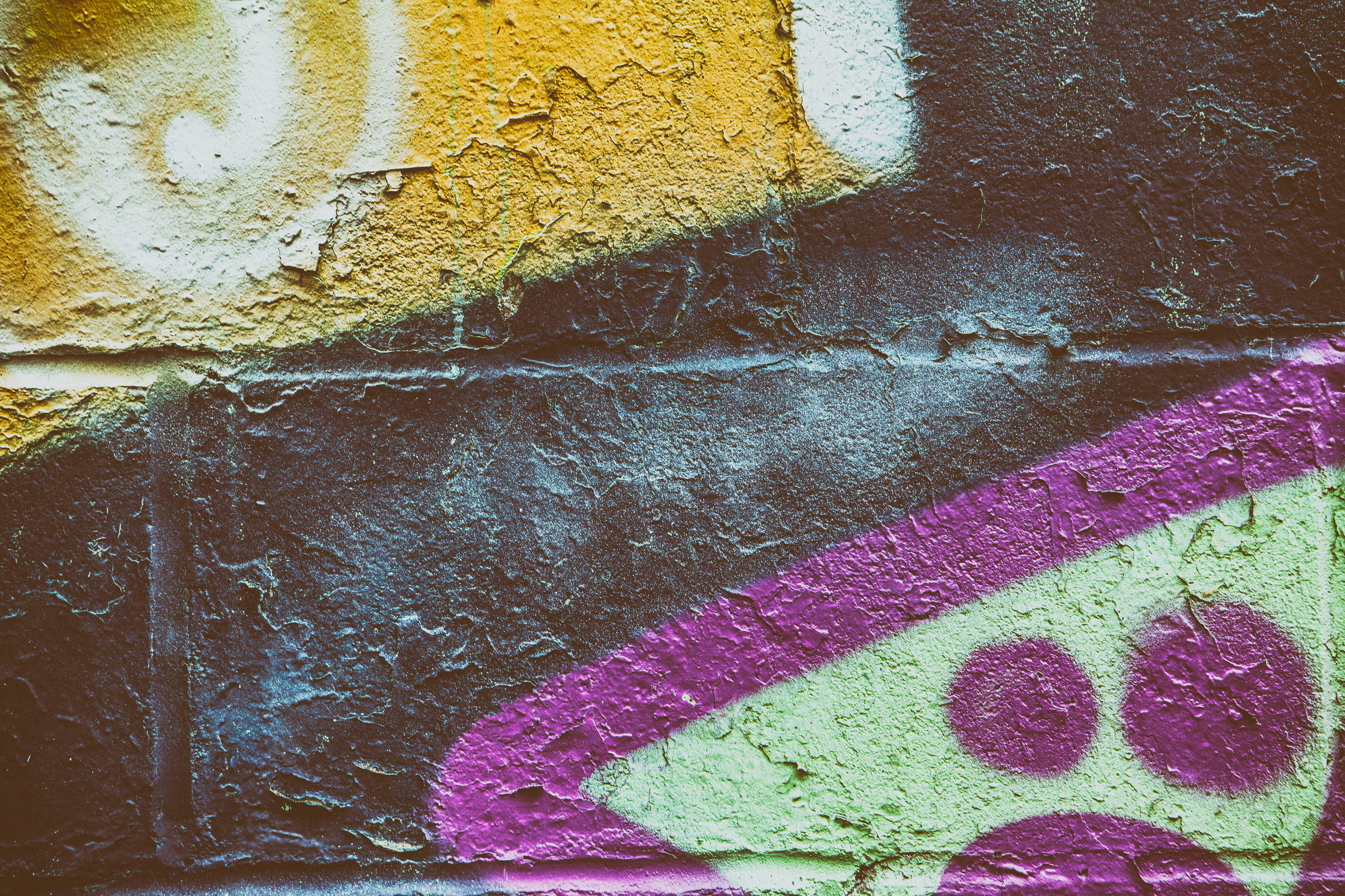 nYC, paint, brooklyn, textures, Close-up shot, city, brick, abstract, new, rough, dirty, concrete, graffiti, New York, no people, close, creativity, architecture, HD Wallpaper