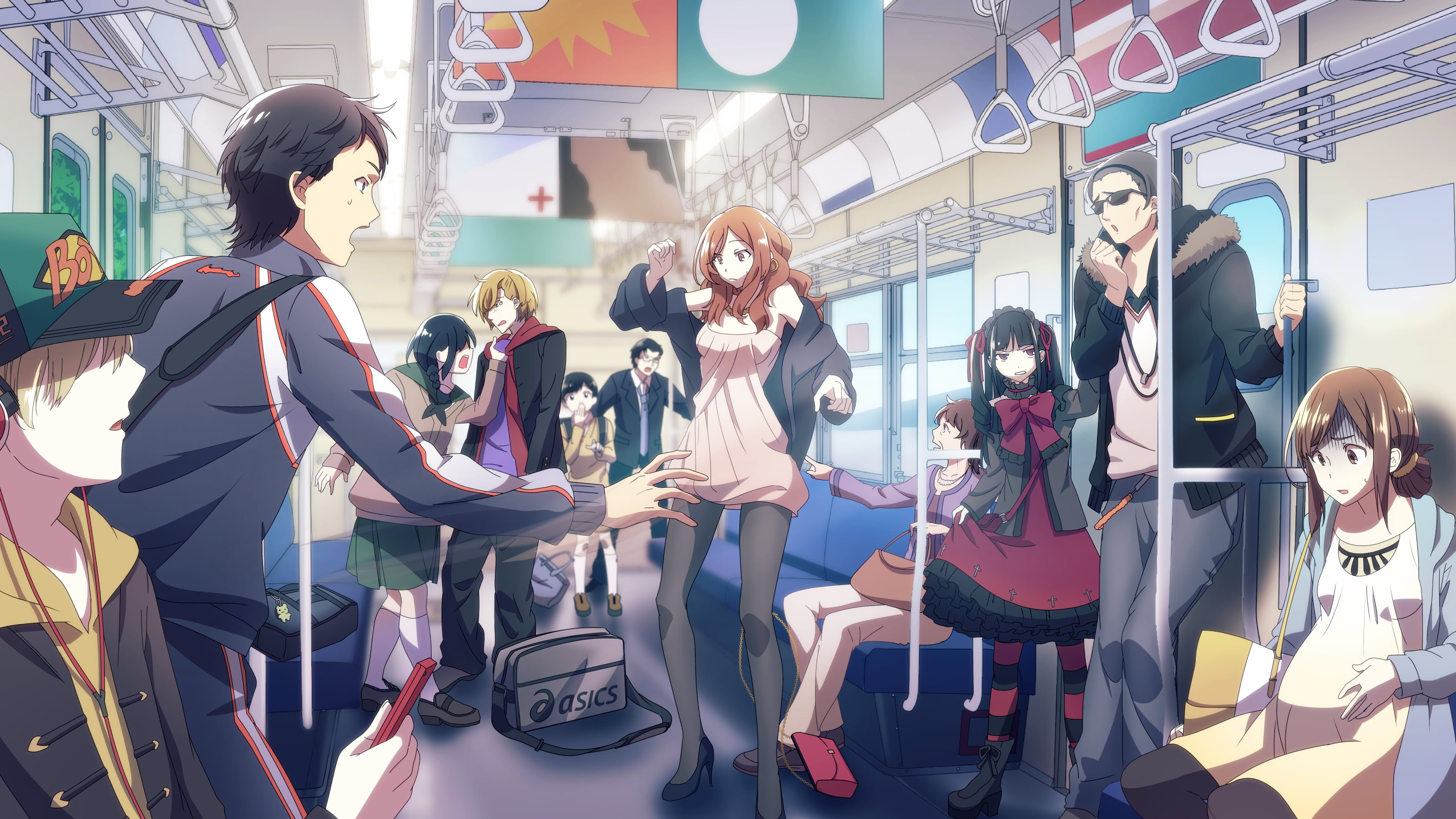 fashion, real people, leisure activity, human representation, anime, digital, adult, headphones, hairstyle, chibiibiru, the car, representation, people, HD Wallpaper