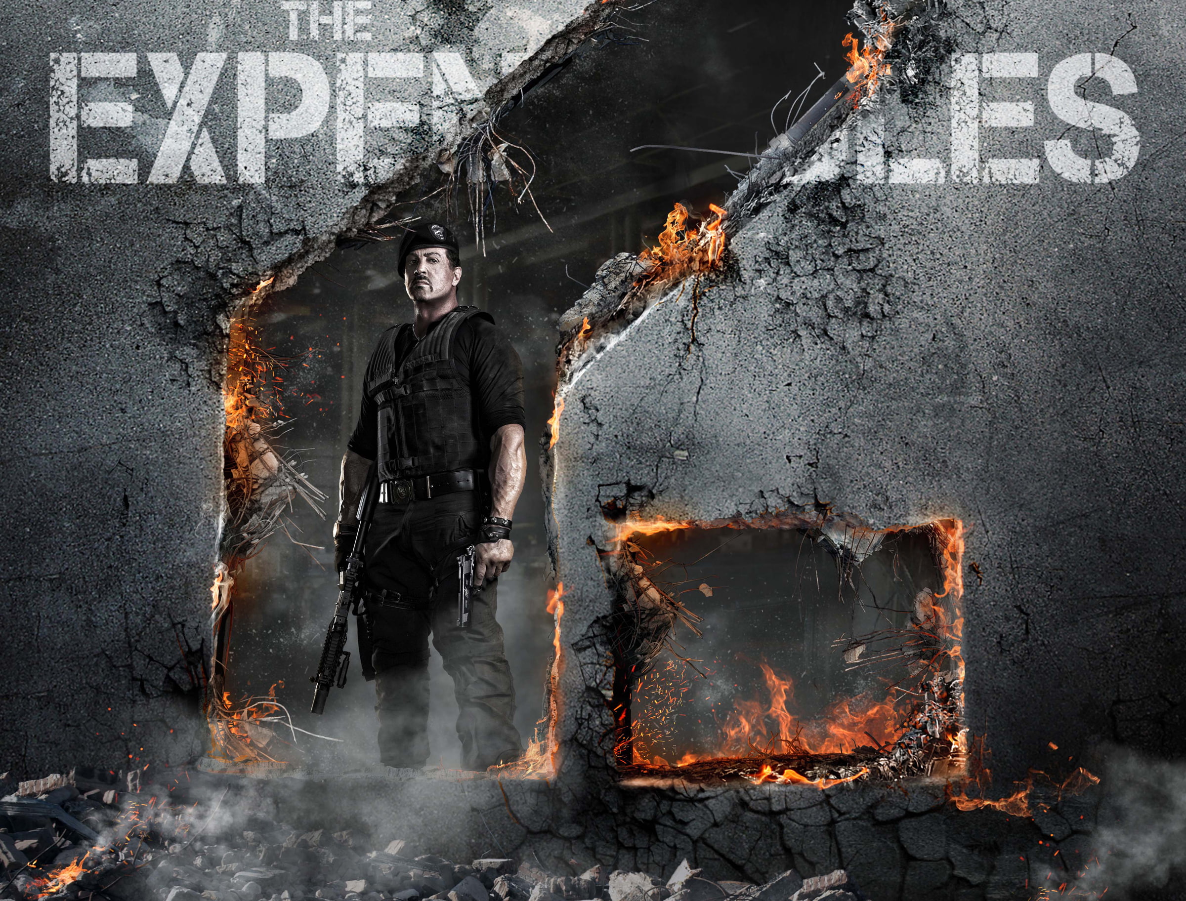 The Expendables 2, 1080P, Barney Ross, expendables, Sylvester Stallone, poster, HD Wallpaper