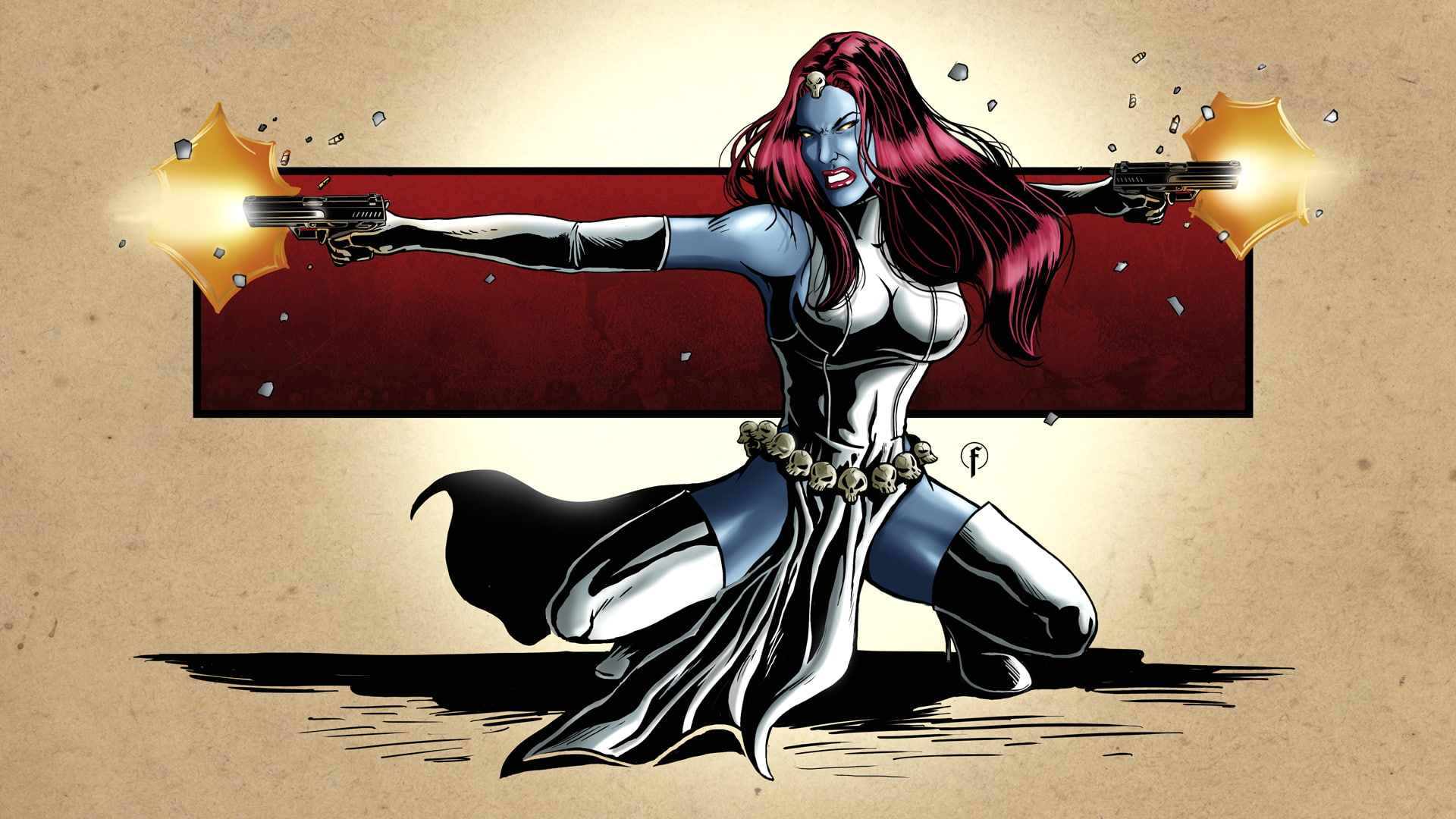 x, marvel, men, 1080P, mystique, hd, cartoon/comic, HD Wallpaper