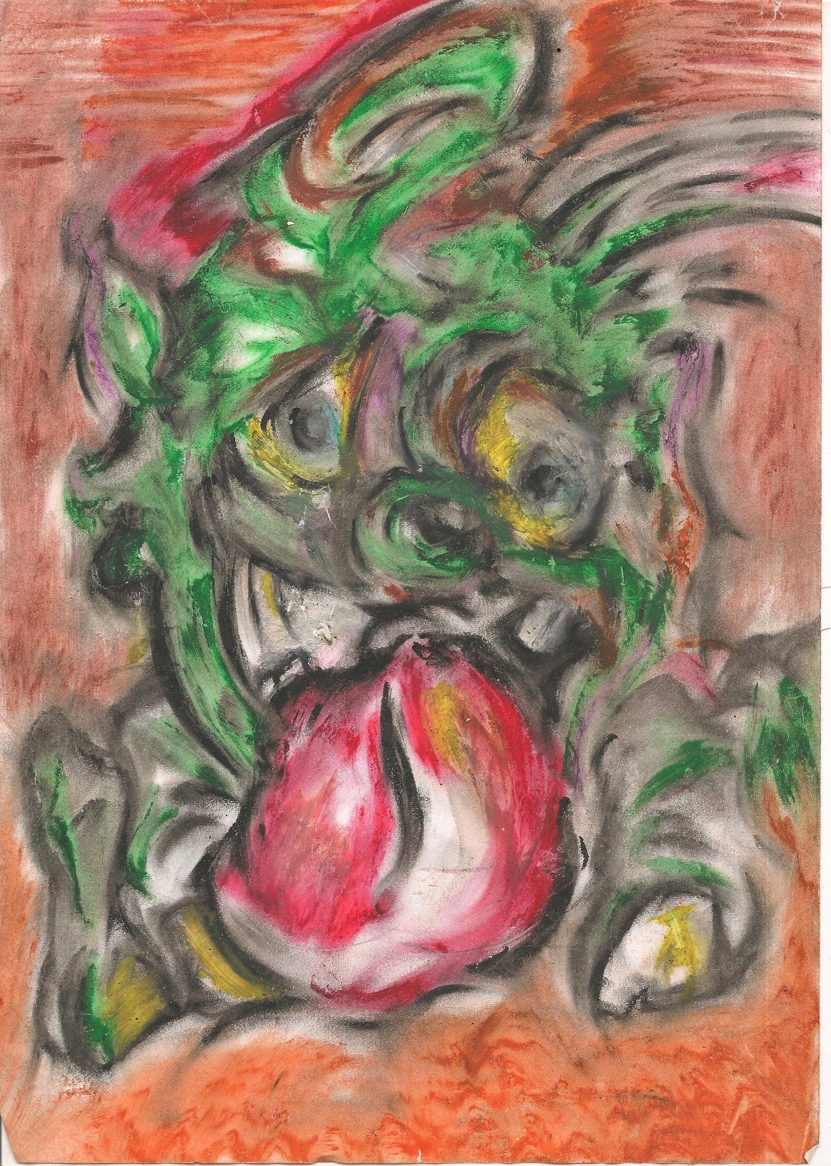 halloween, poster, ink, acrylic painting, paper, watercolor paints, fear, spooky, character, Chalk, abstract, fun, no people, oil painting, 1080P, creature, Phone HD Wallpaper
