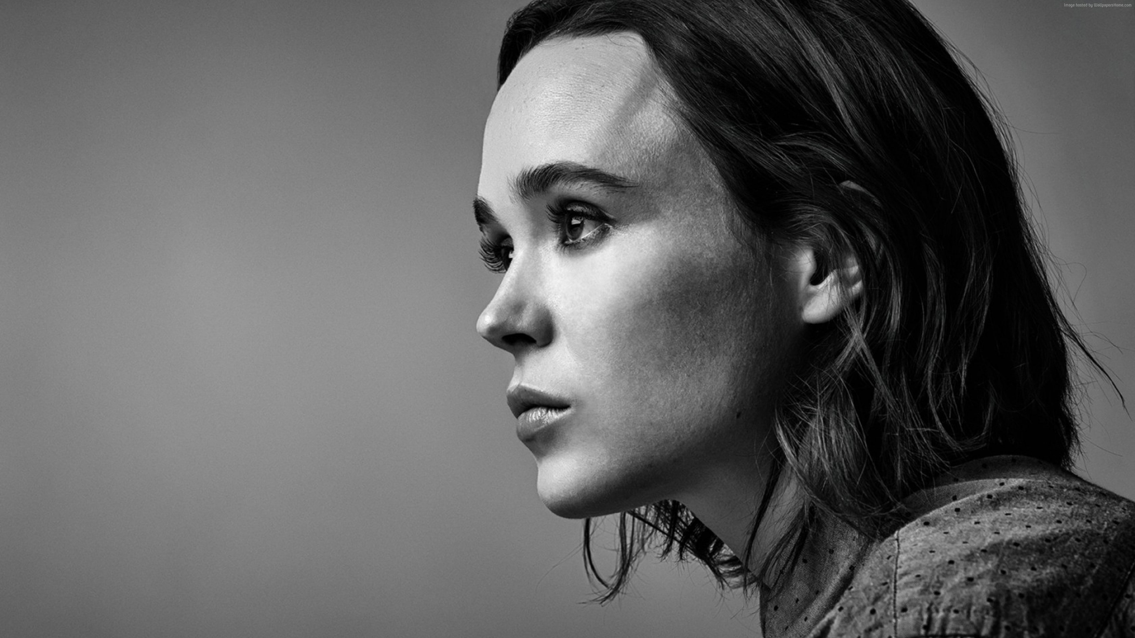 4K, Ellen Page, photo, 4k, HD Wallpaper
