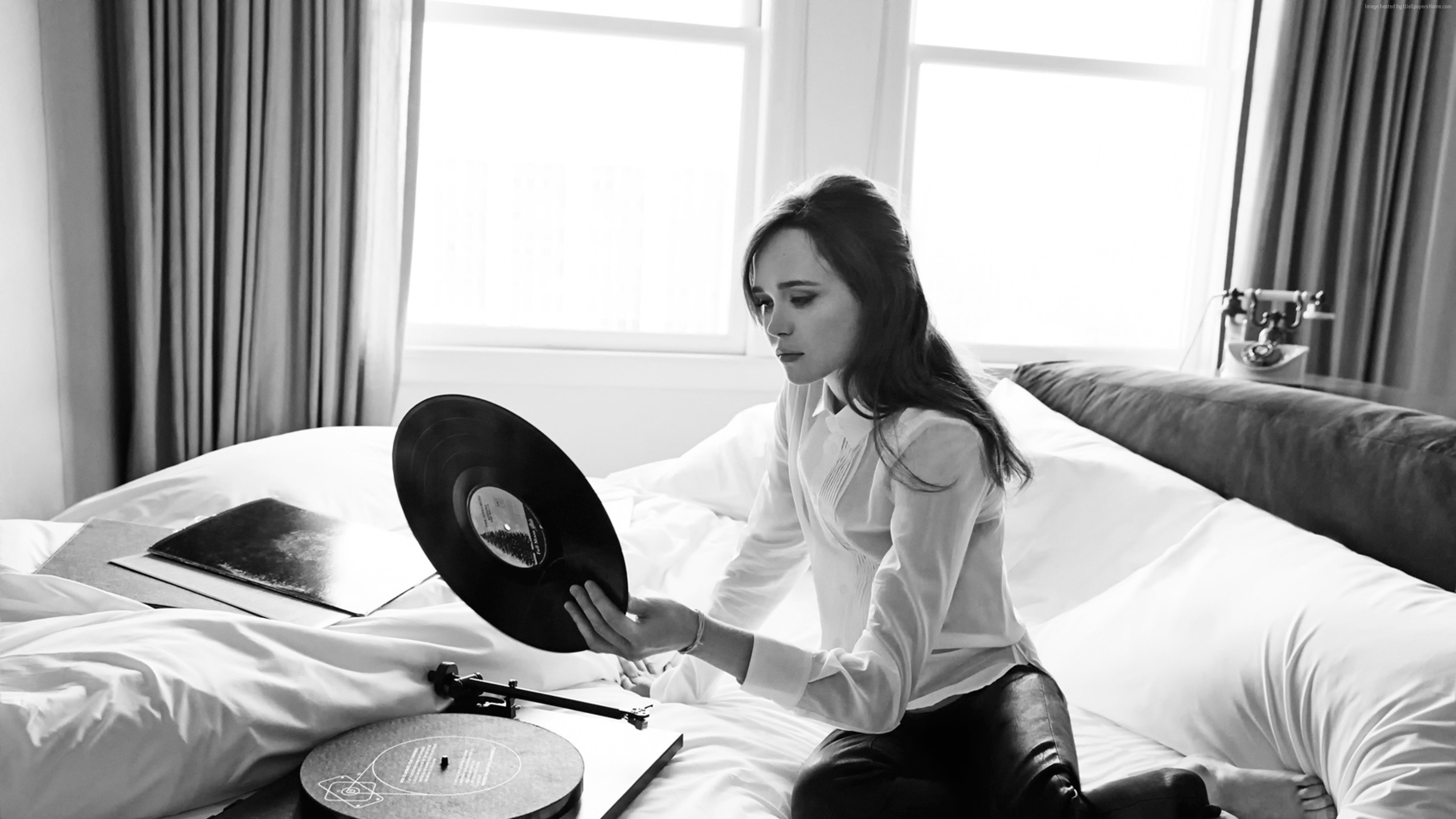 4K, 4K, Ellen Page, photo, HD Wallpaper