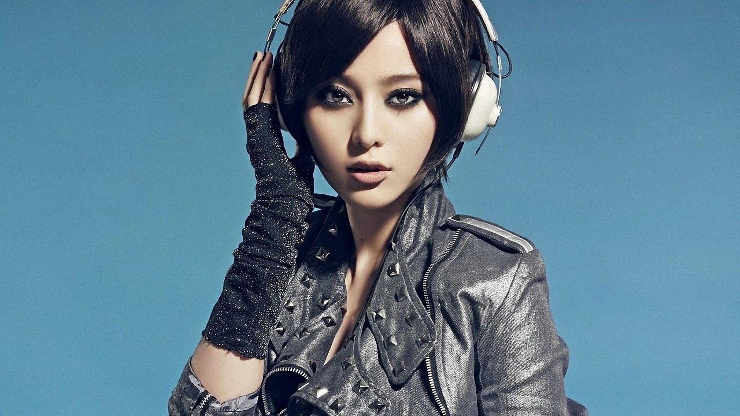 2K, Aya Kamiki, headphones, Fan Bingbing, face, women, HD Wallpaper