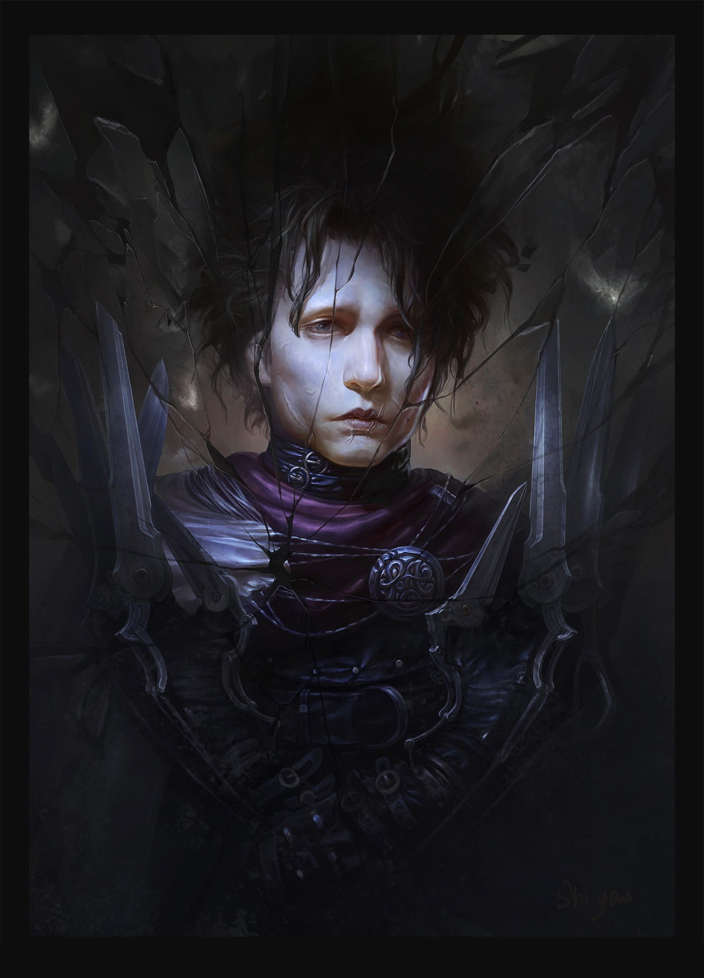 sadness, 1080P, scissorhands, edward scissorhands, edward, Phone HD Wallpaper