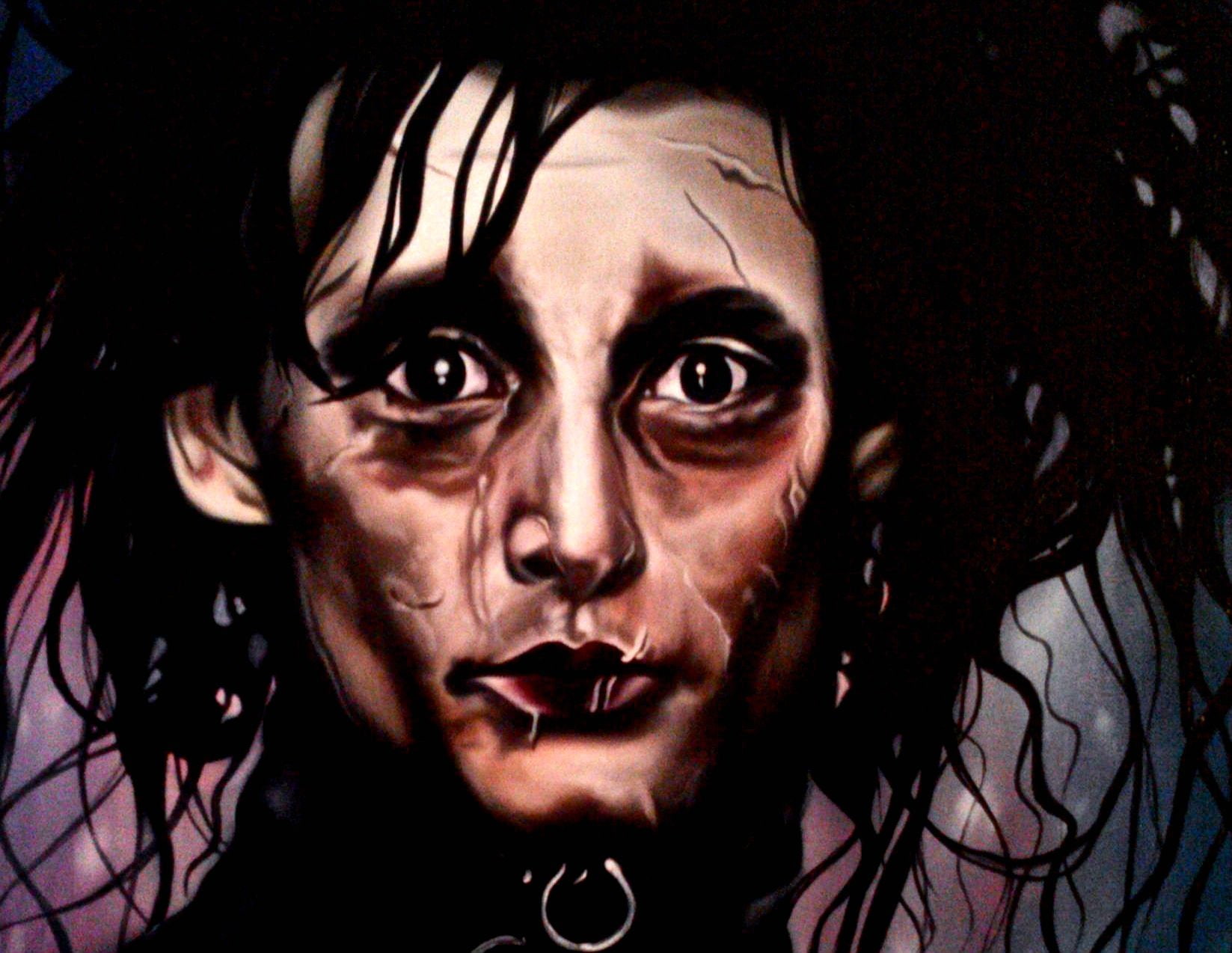 scissorhands, dark, depp, drama, edward, 720P, fantasy, romance, HD Wallpaper