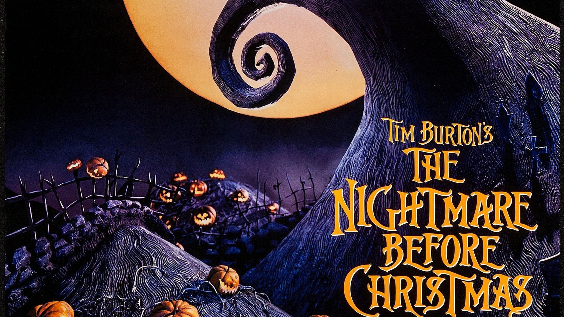 The Nightmare Before Christmas, Pumpkin, Tim Burton, 1080P, Claymation, HD Wallpaper