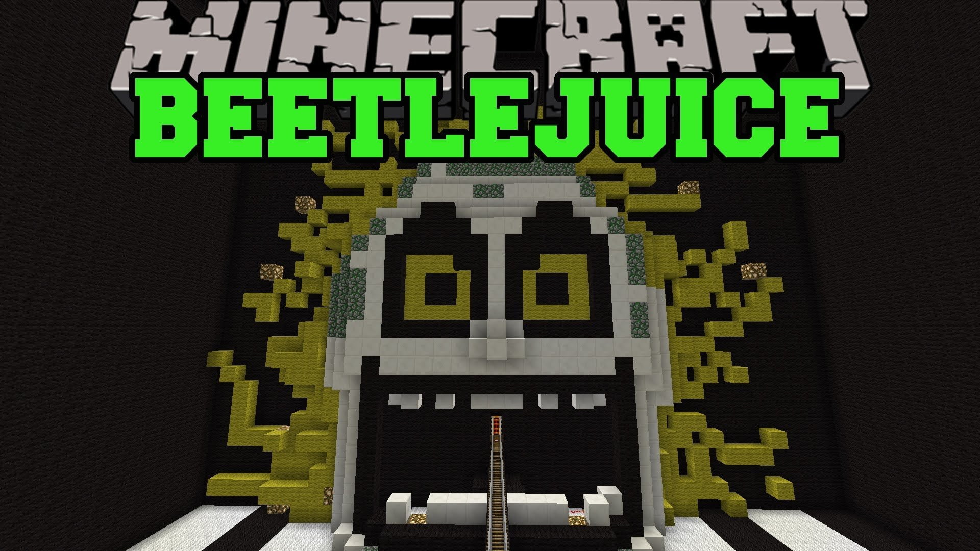 fantasy, comedy, minecraft, dark, ghost, horror, beetlejuice, 1080P, HD Wallpaper