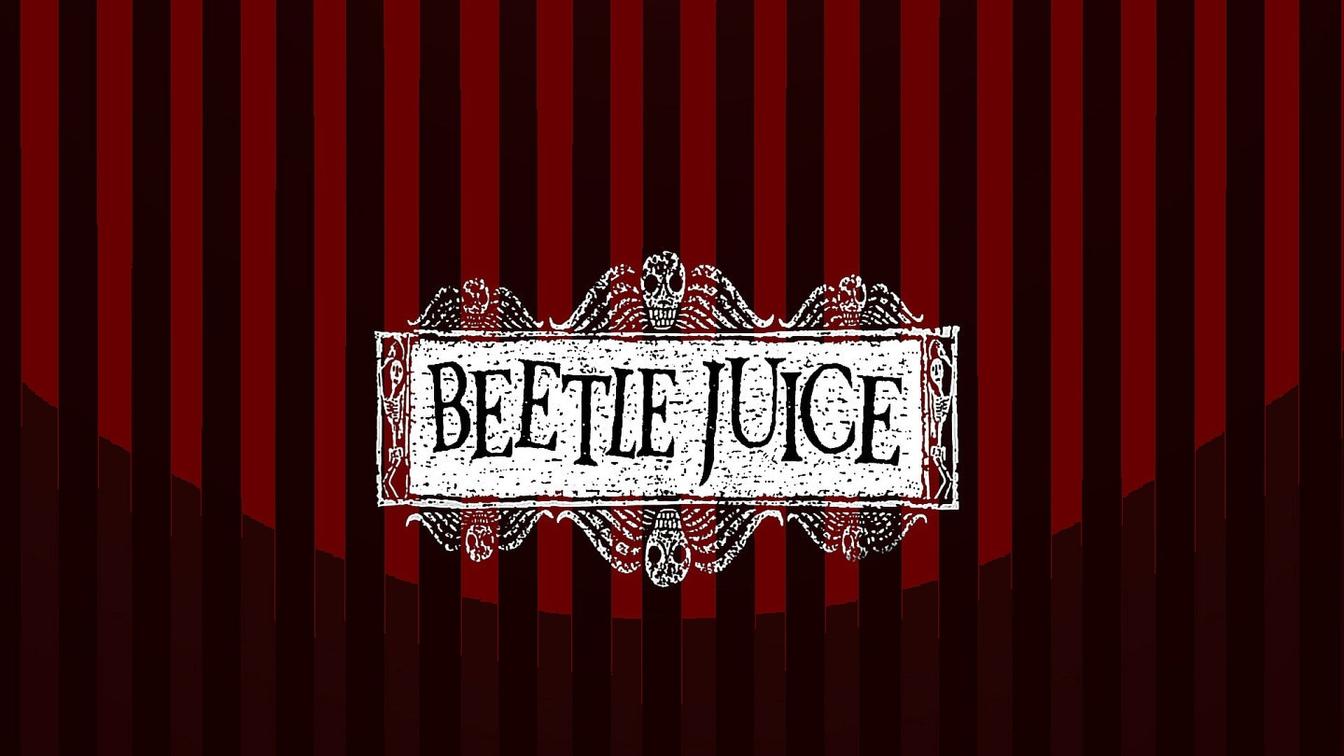 no people, event, 1080P, arts culture and entertainment, communication, silver colored, beetlejuice, stage - performance space, red, closed, stage theater, HD Wallpaper