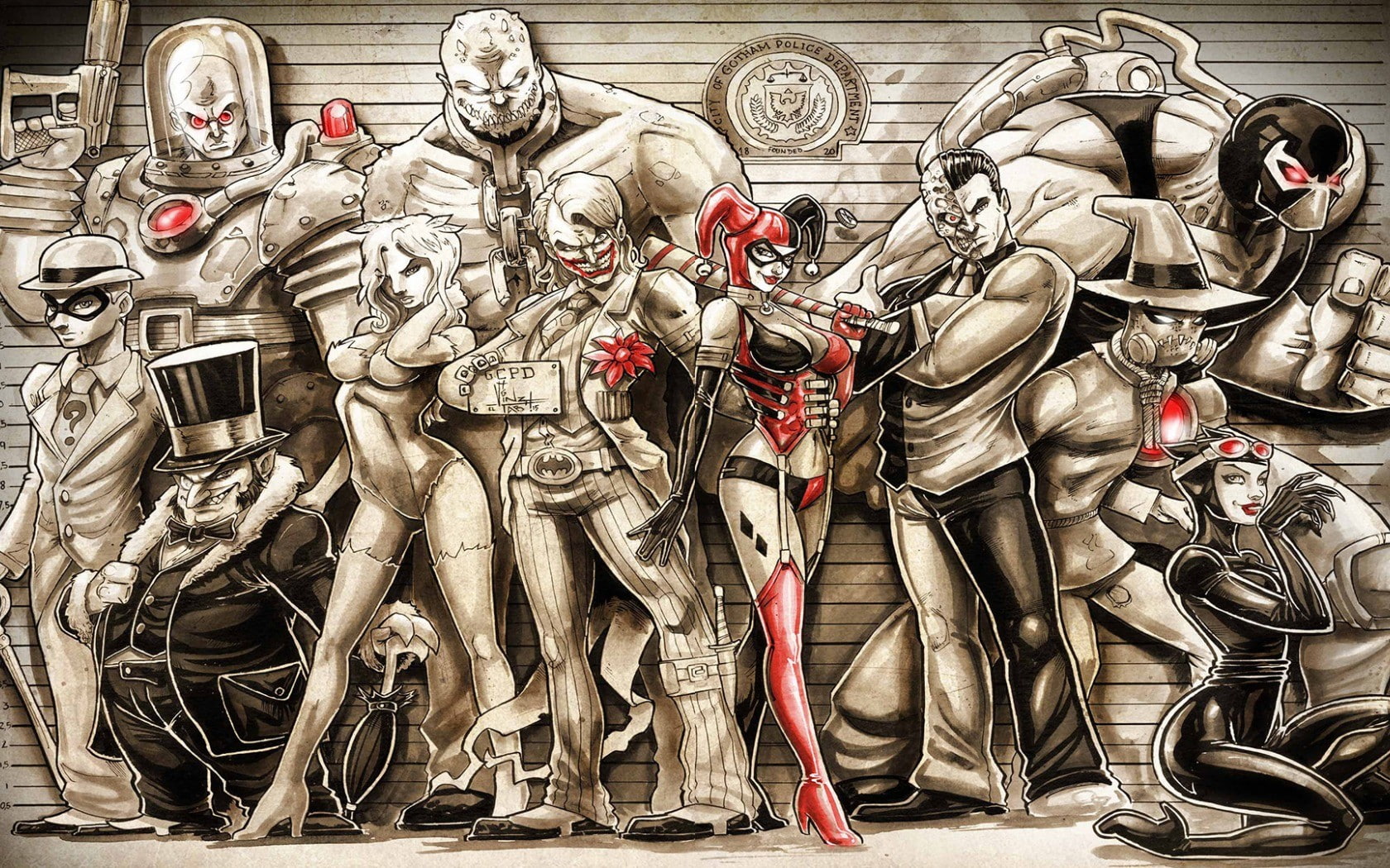 Joker, DC Comics, Harley Quinn, 720P, Batman, digital art, HD Wallpaper