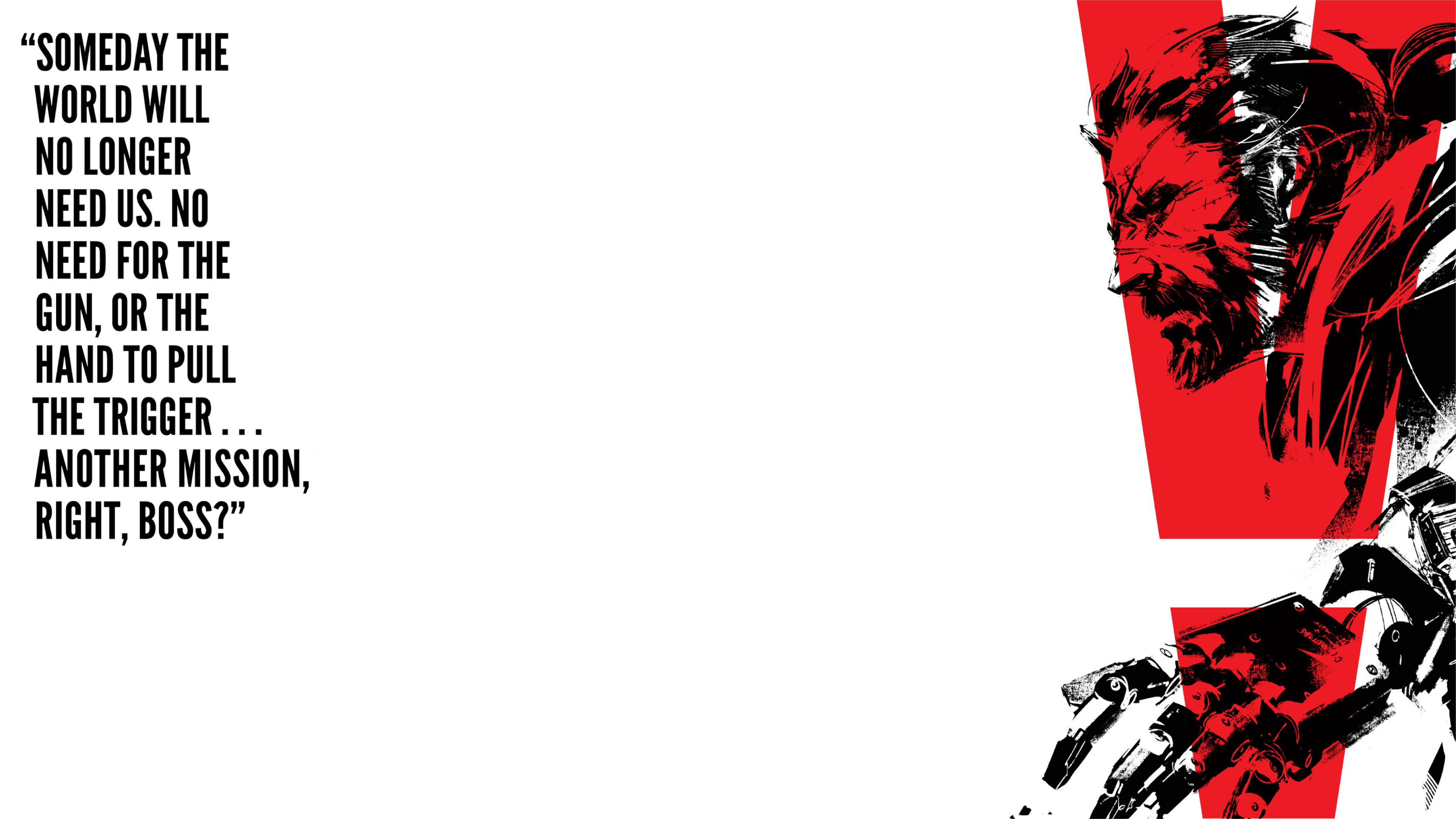 Big Boss, Metal Gear Solid, Metal Gear Solid V: The Phantom Pain, 4K, HD Wallpaper