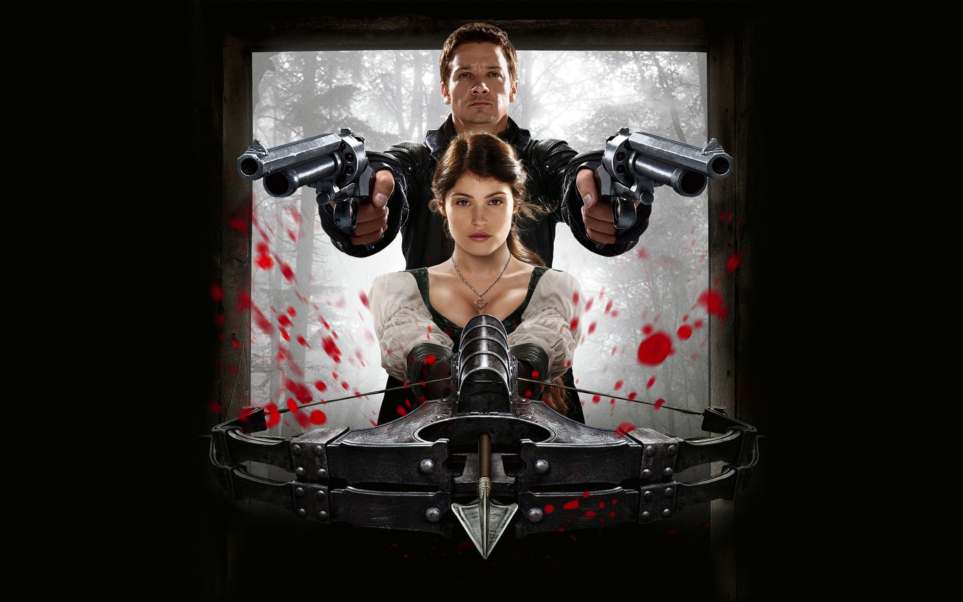 1080P, hunters, witch, gretel, hansel, movie, HD Wallpaper