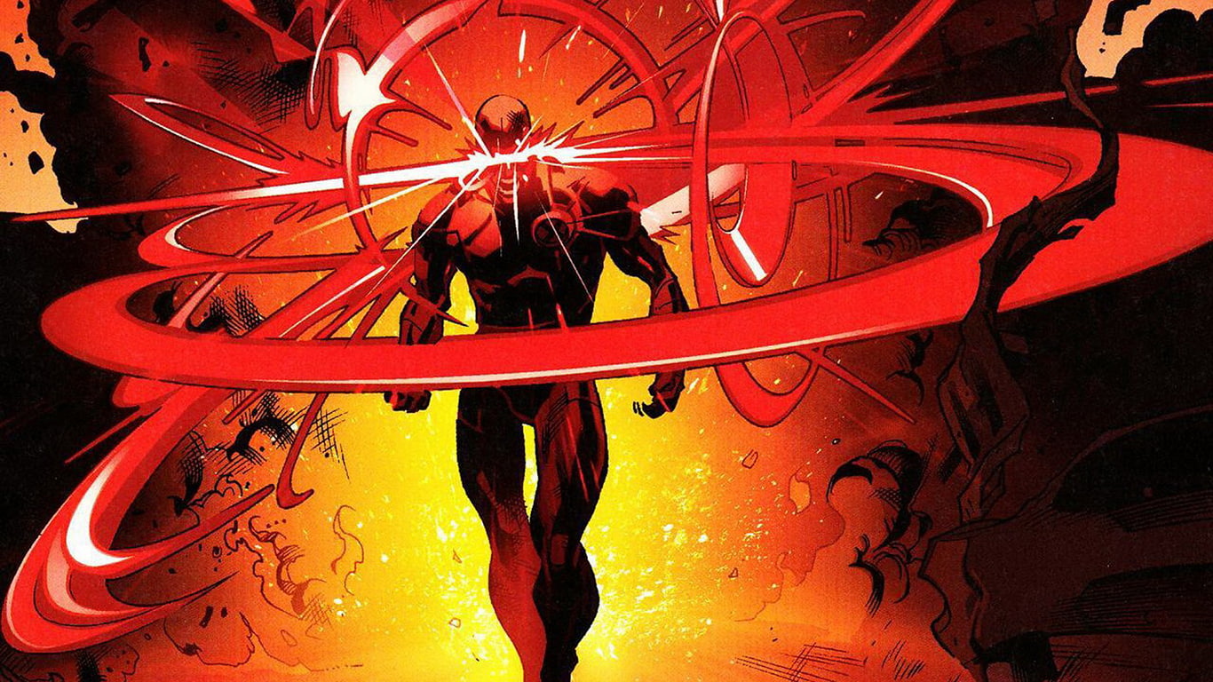 720P, men, x, cartoon/comic, red, hd, cyclops, HD Wallpaper