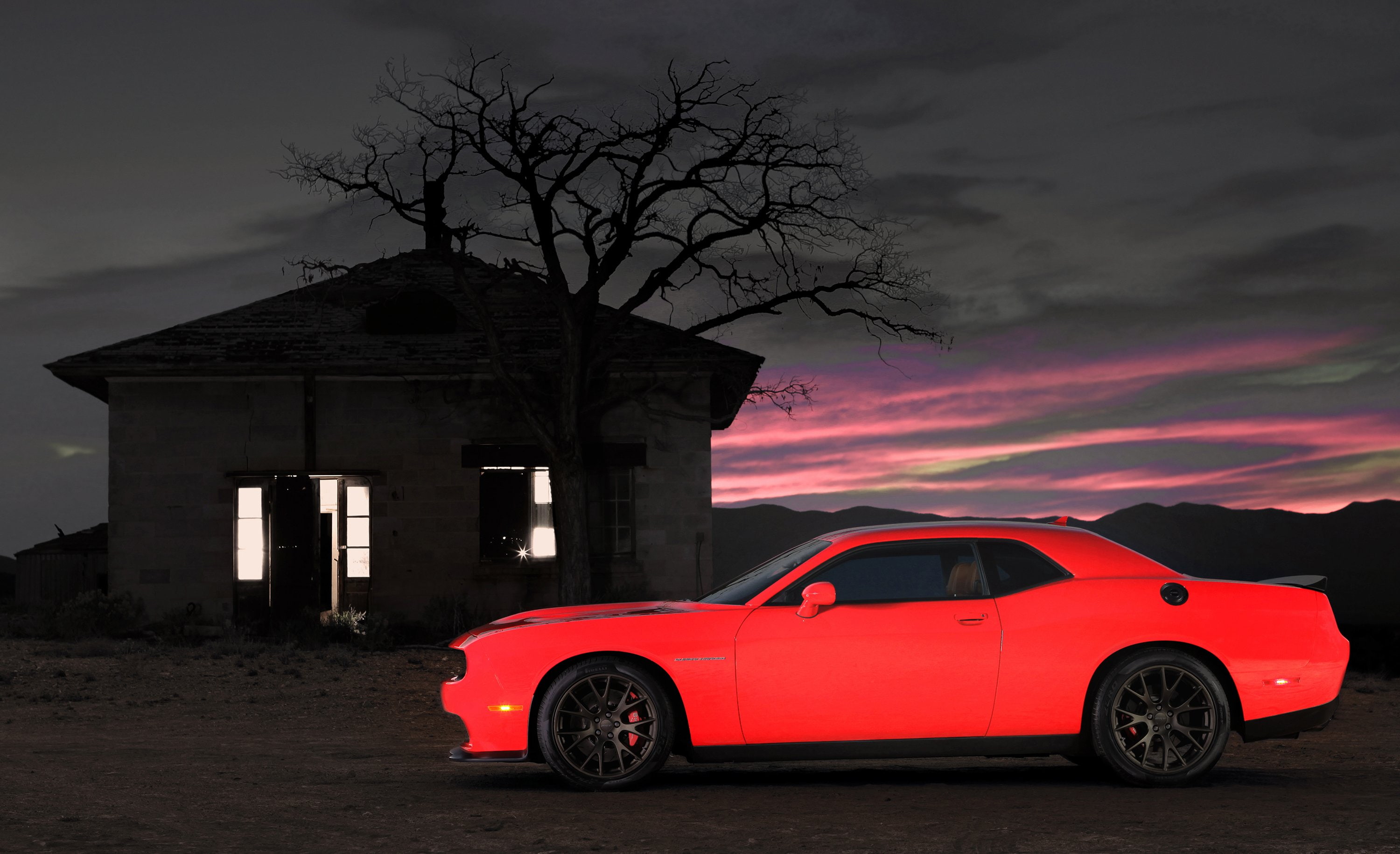 challenger, 2K, dodge, srt, hellcat, HD Wallpaper