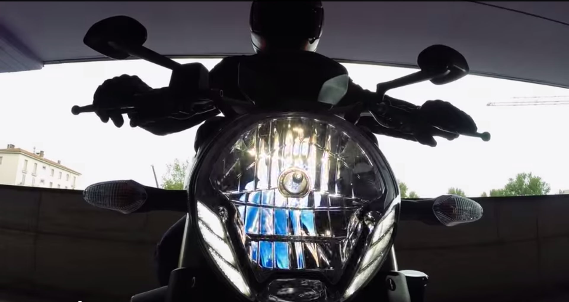 architecture, nature, outdoors, glass - material, car, land vehicle, transportation, LED headlight, low angle view, close-up, rear-view mirror, Ducati, HD Wallpaper