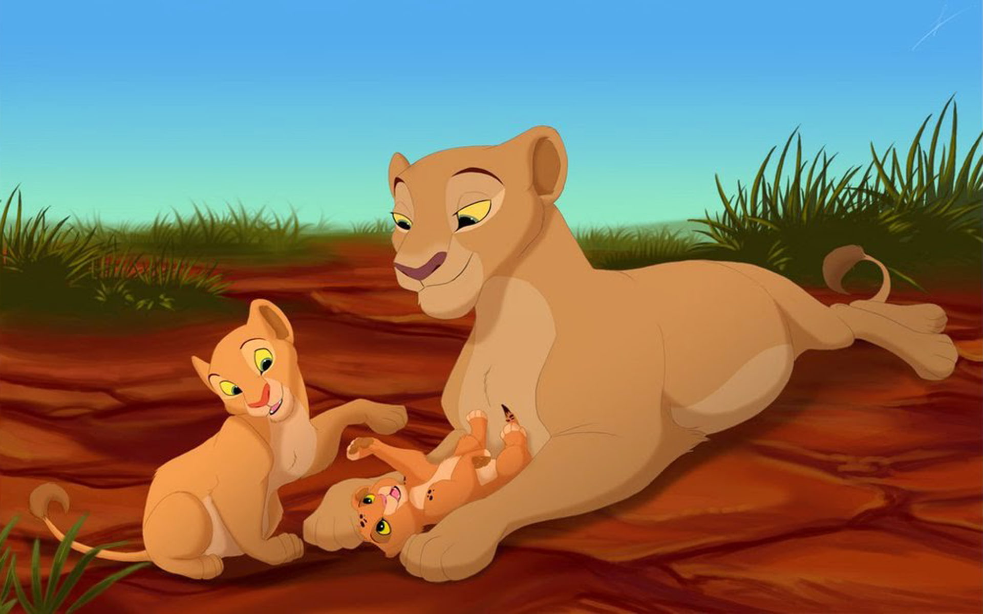sarafina, widescreen, simba, 1080P, nala, HD Wallpaper