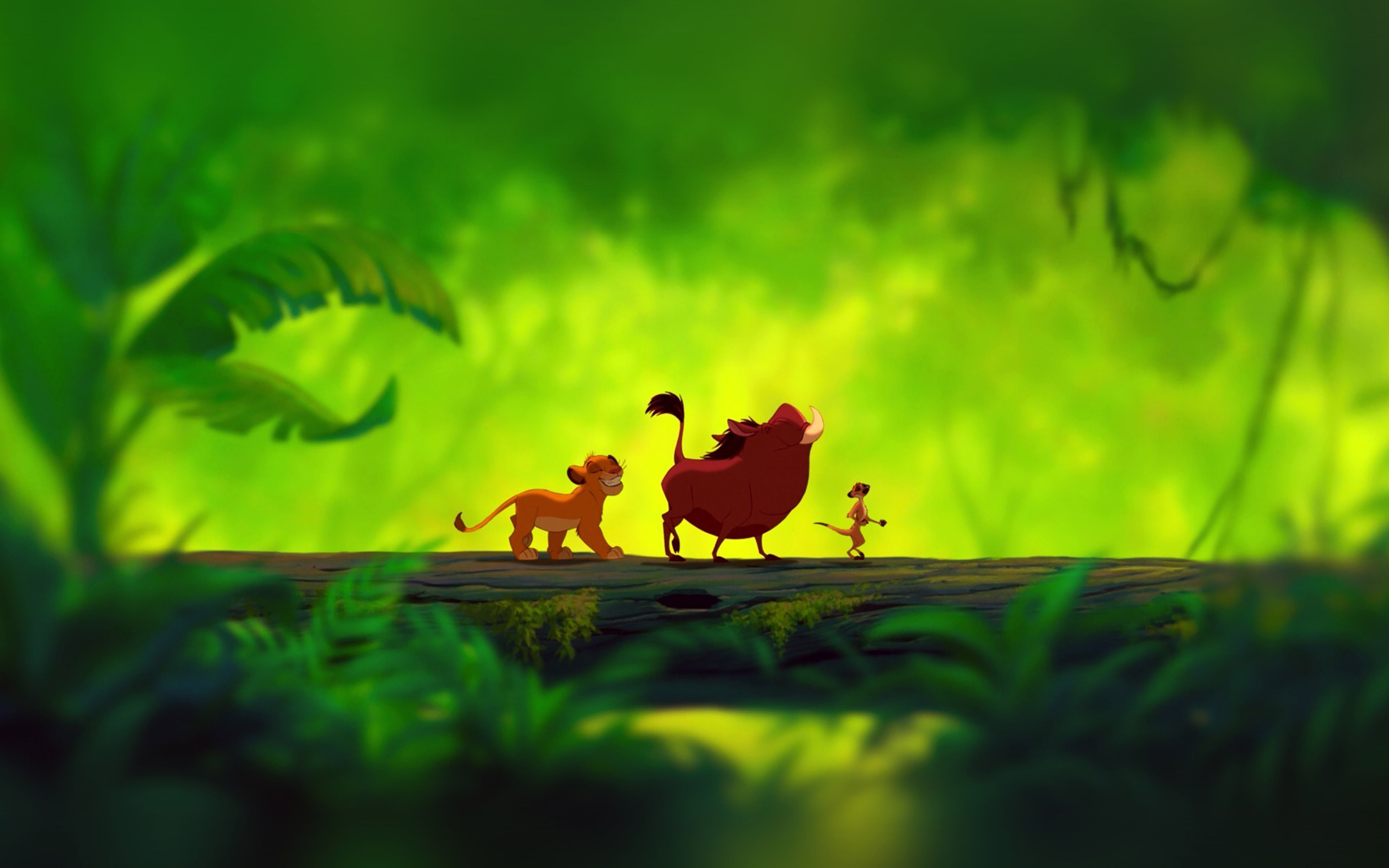 vertebrate, plant, no people, field, green color, leaf, matata, nature, cartoon, outdoors, flower, selective focus, flowering plant, animal, animal themes, HD Wallpaper