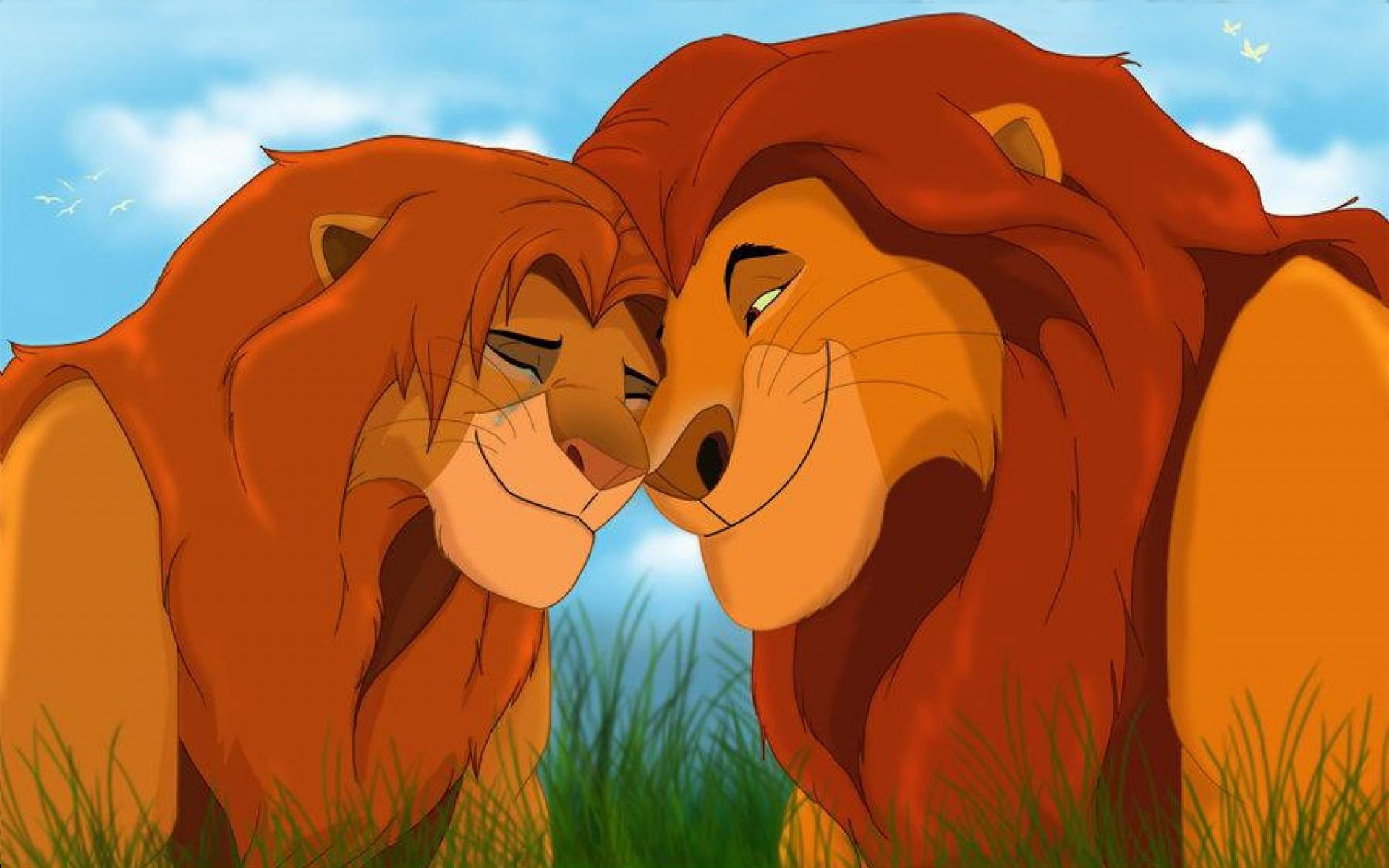 king, hd, simba, lion, mufusa, cartoons, 1080P, HD Wallpaper