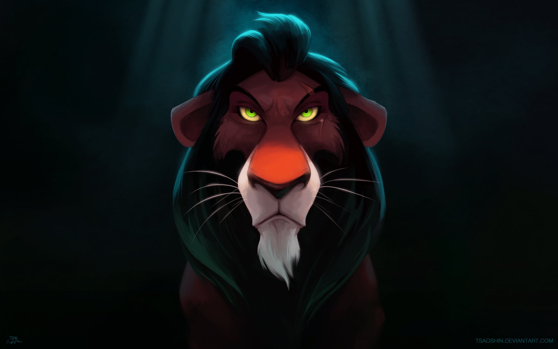 art and craft, digital, illuminated, creativity, disney, Lion King, craft, digital composite, one person, waist up, black background, be ready, studio shot, HD Wallpaper